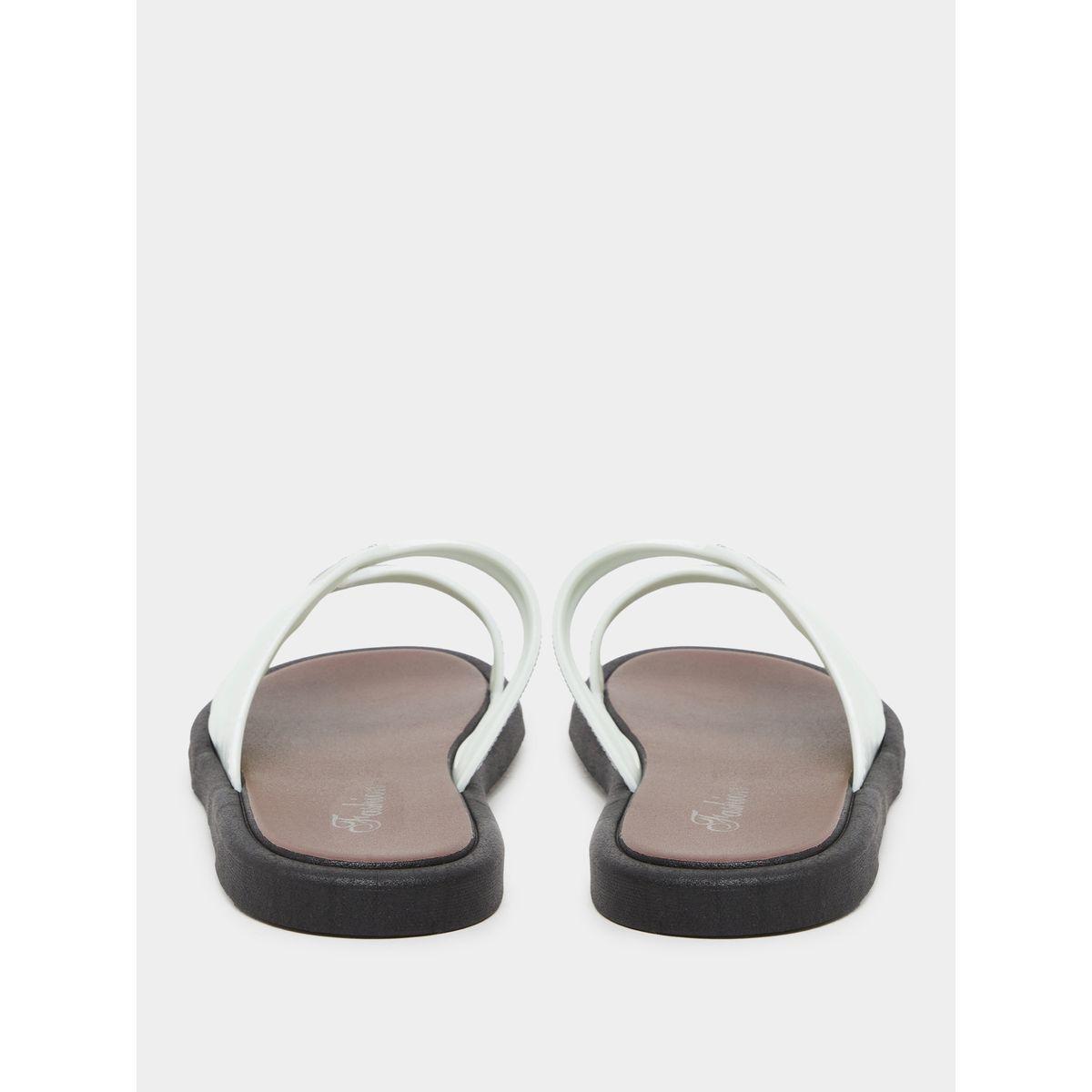Styli Rhinestone Embellished Side Cut Out Vamp Flat Sandals-women-shoes-flipflopsandslides-image-4