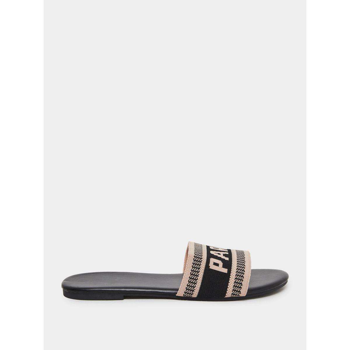Styli Slogan Strap Flat Sandals-women-shoes-flipflopsandslides-image-1