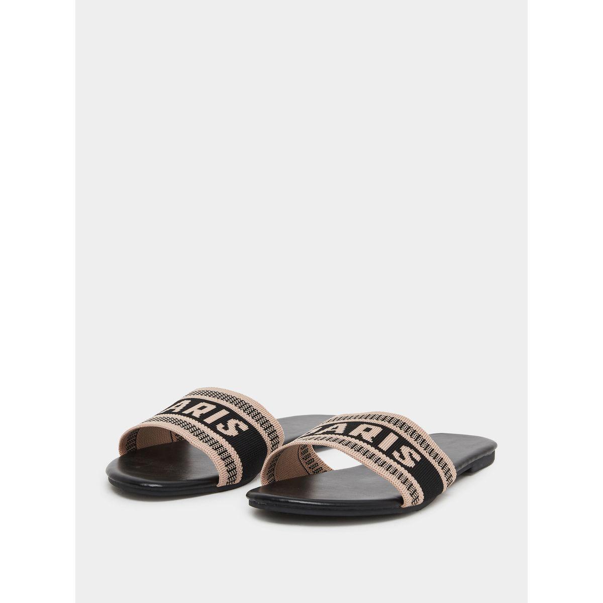 Styli Slogan Strap Flat Sandals-women-shoes-flipflopsandslides-image-2