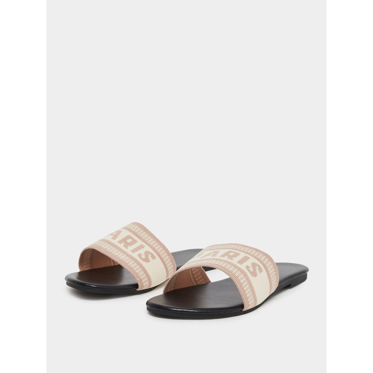 Styli Slogan Strap Flat Sandals-women-shoes-flipflopsandslides-image-2
