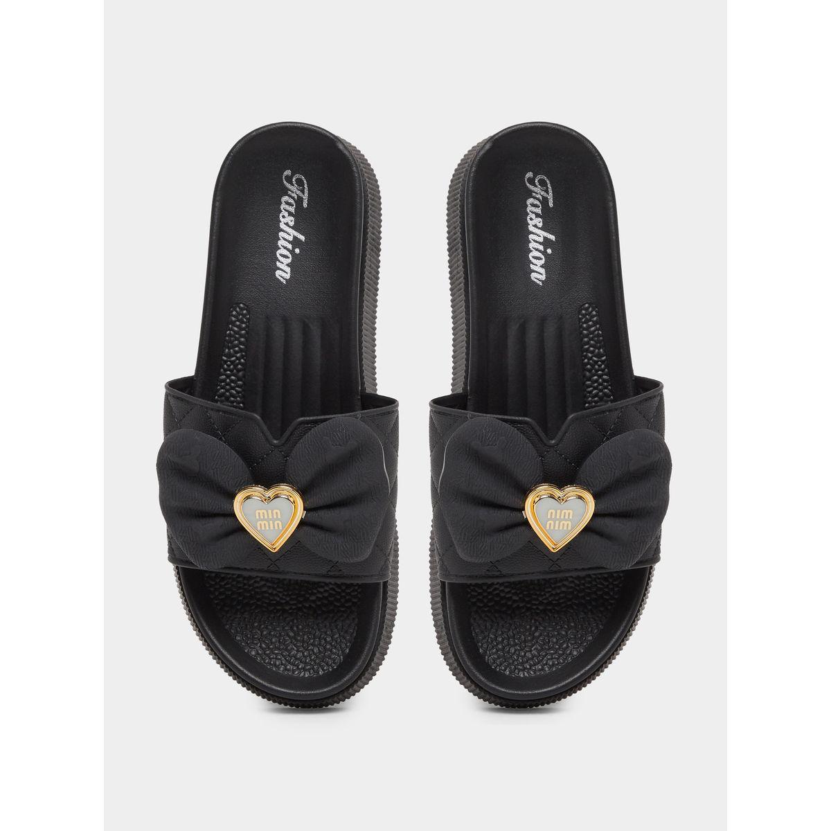 صندل فلات مزين بفيونكة-women-shoes-sandals-flats-image-5