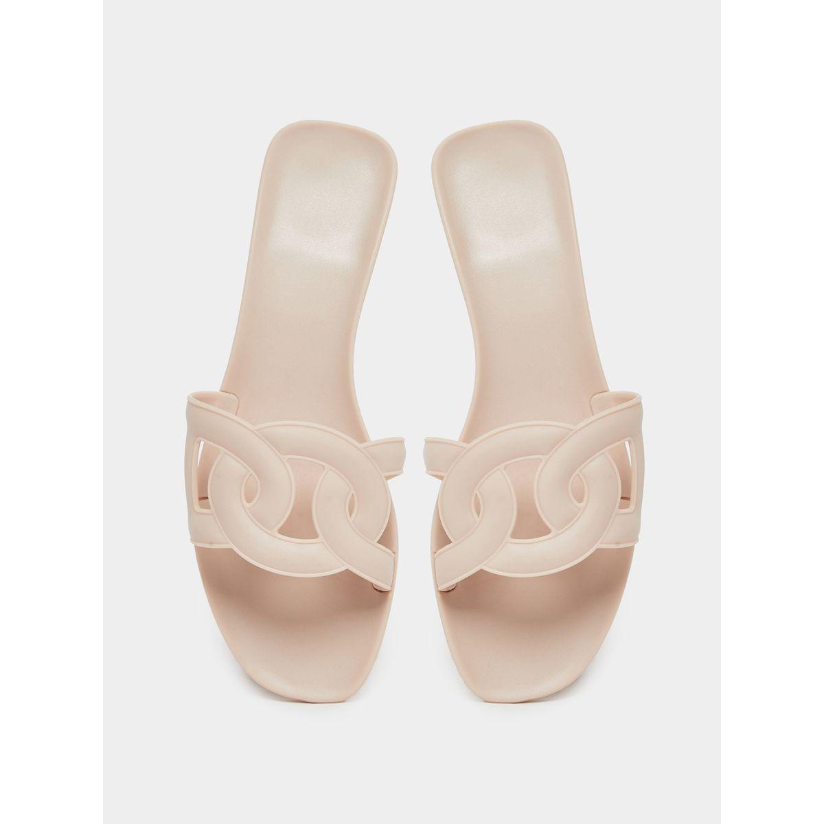 صندل فلات سادة بتفاصيل دوائر كروس-women-shoes-flipflopsandslides-image-5
