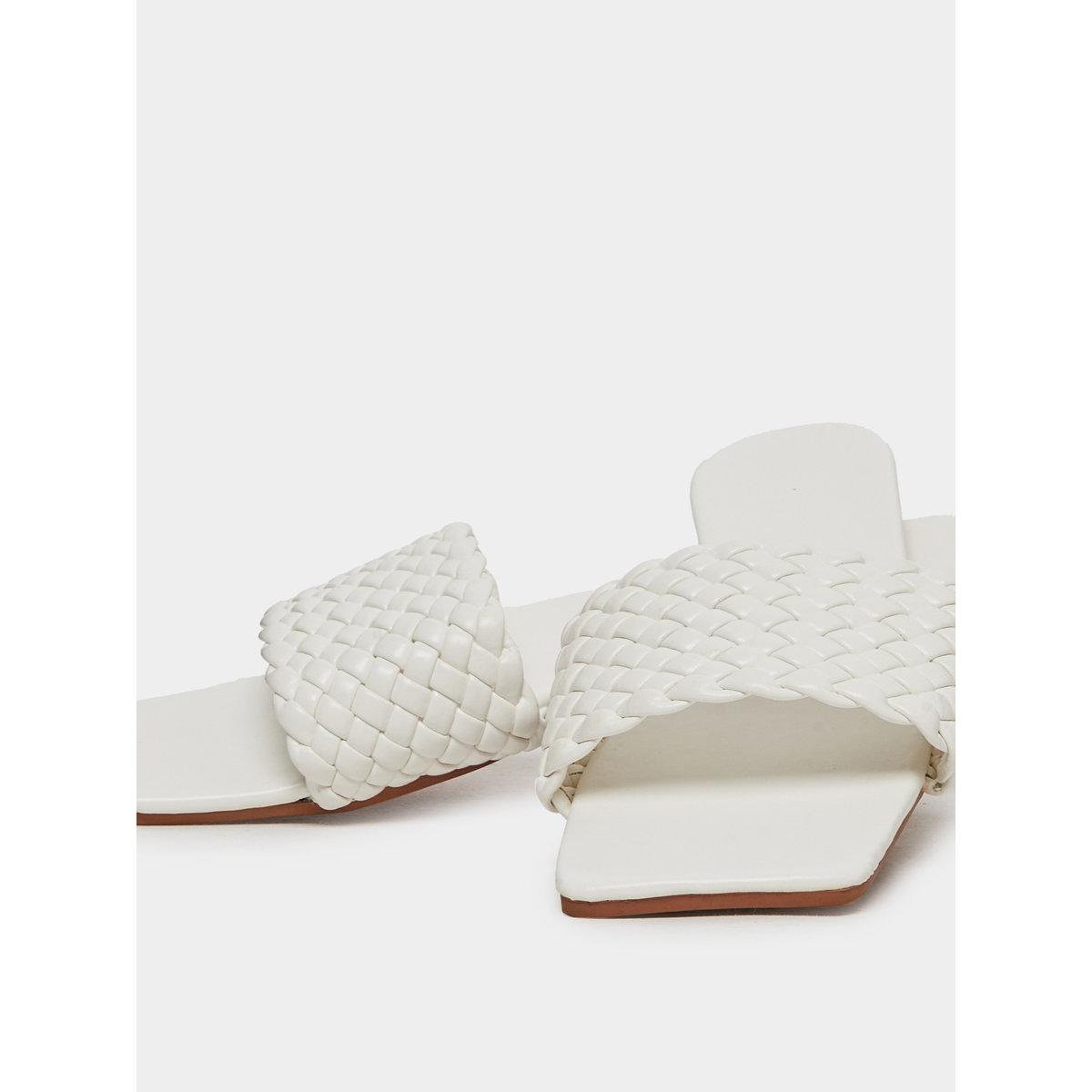 Take Two Solid Textured Weaving Flat Sandals-women-shoes-sandals-flats-image-3
