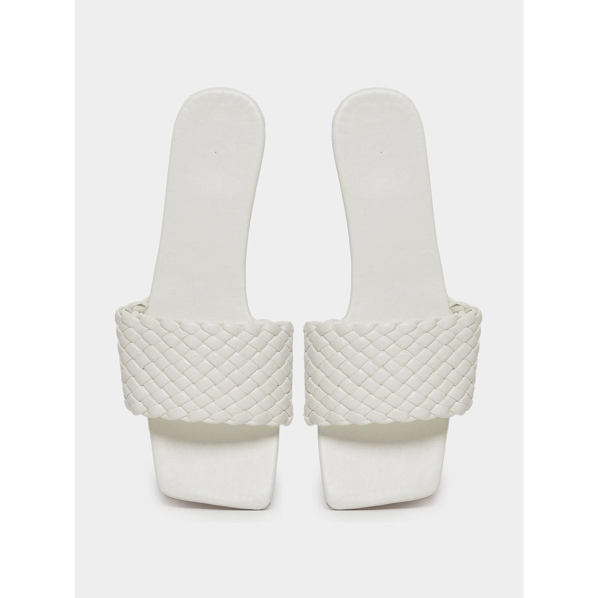 Take Two Solid Textured Weaving Flat Sandals-women-shoes-sandals-flats-image-5