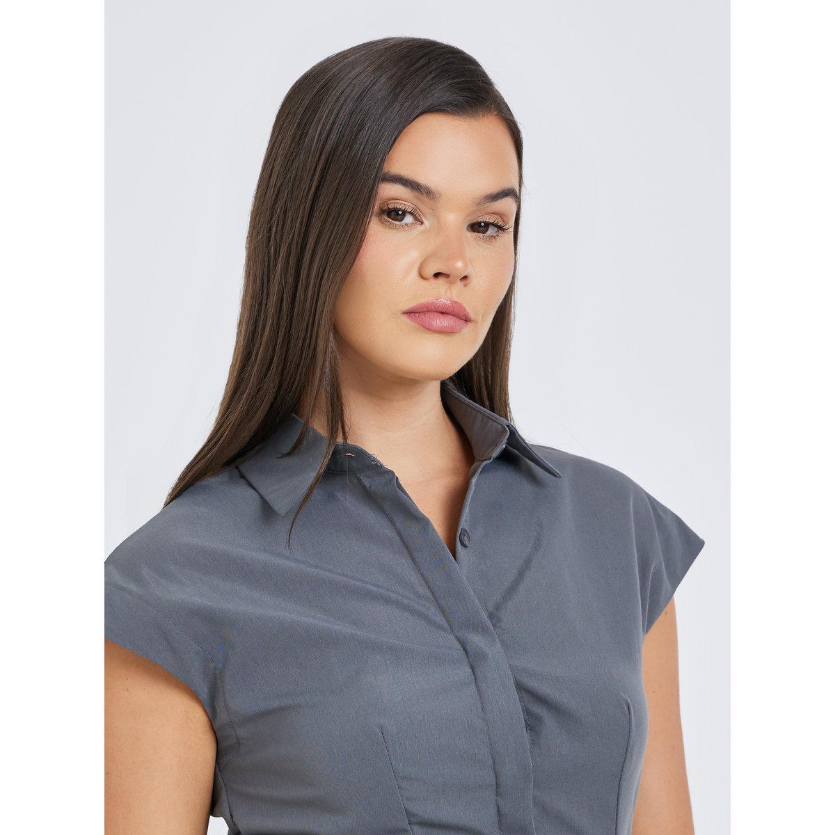 Styli Solid Spread Collar Longline Shirt-women-clothing-shirtsandblouses-shirts-image-3