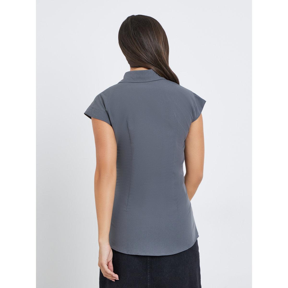 Styli Solid Spread Collar Longline Shirt-women-clothing-shirtsandblouses-shirts-image-4