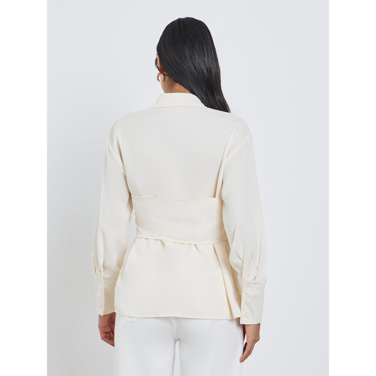 Styli Spread Collar Buttoned Long Sleeve Shirt-women-clothing-shirtsandblouses-shirts-image-4