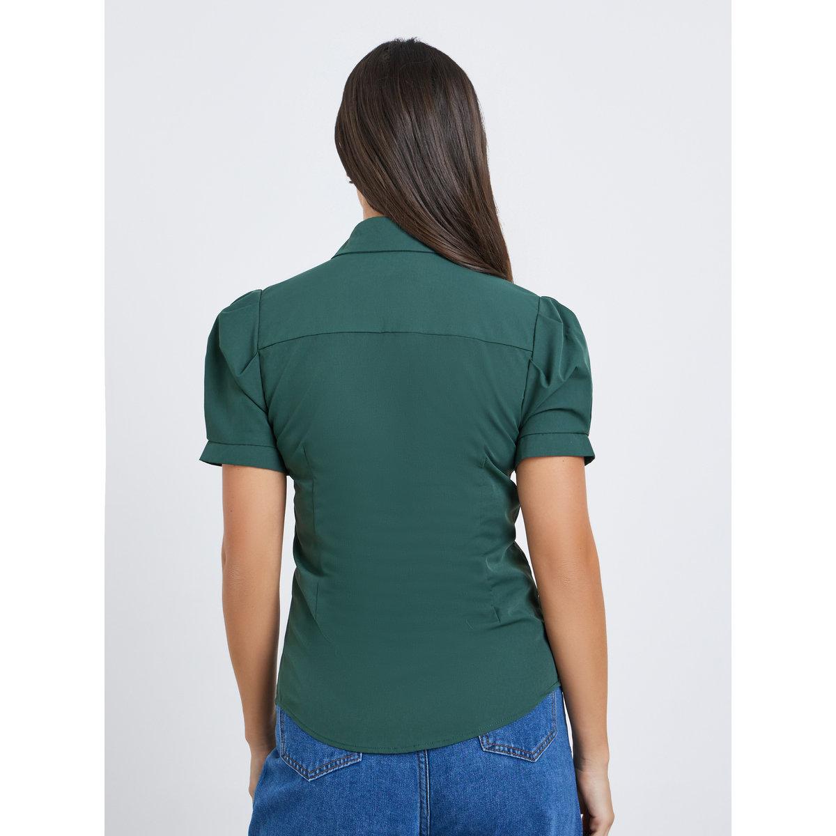 بلوزة بياقة سبريد وأكمام منفوخة-women-clothing-shirtsandblouses-shirts-image-4