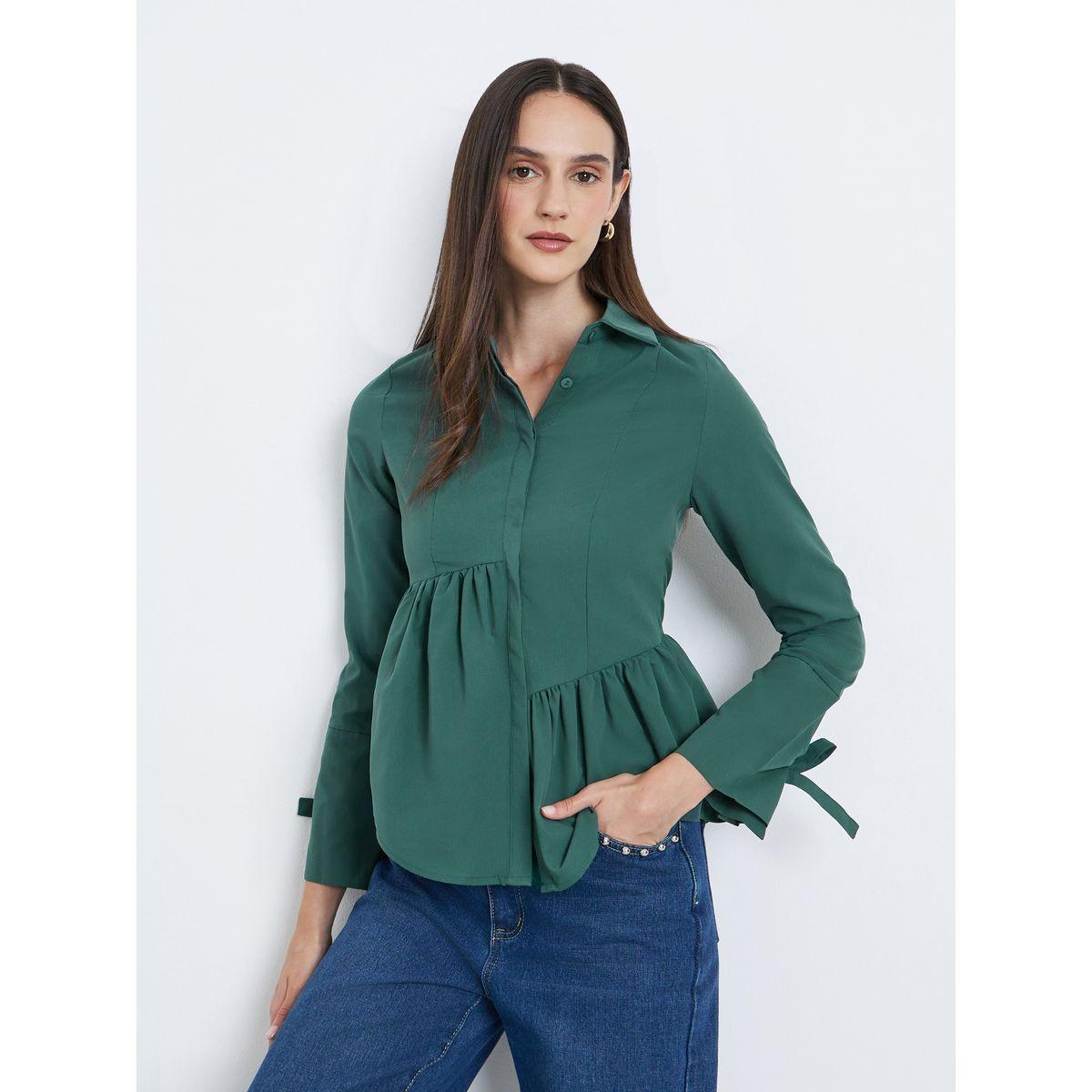 بلوزة بتفاصيل غير متماثلة-women-clothing-shirtsandblouses-shirts-image-1