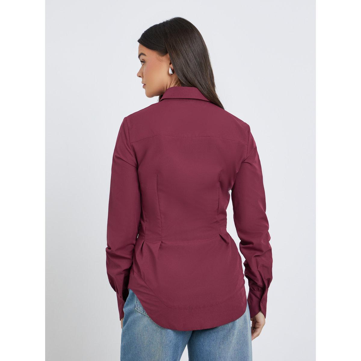 بلوزة بتفاصيل أزرار وياقة سبريد-women-clothing-shirtsandblouses-shirts-image-4