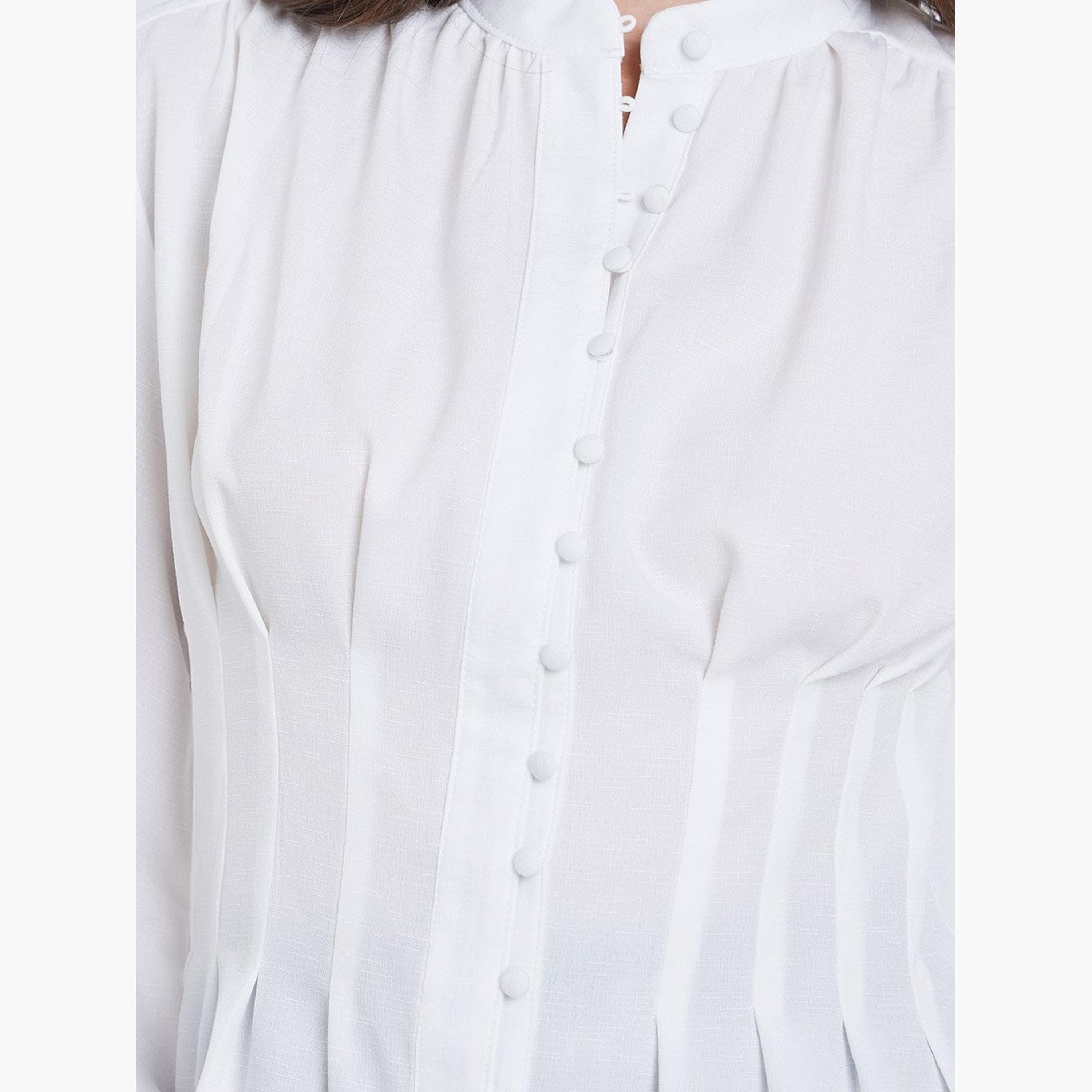 ستايلي - بلوزة بأكمام منفوخة وأزرار-women-clothing-shirtsandblouses-blouses-image-3