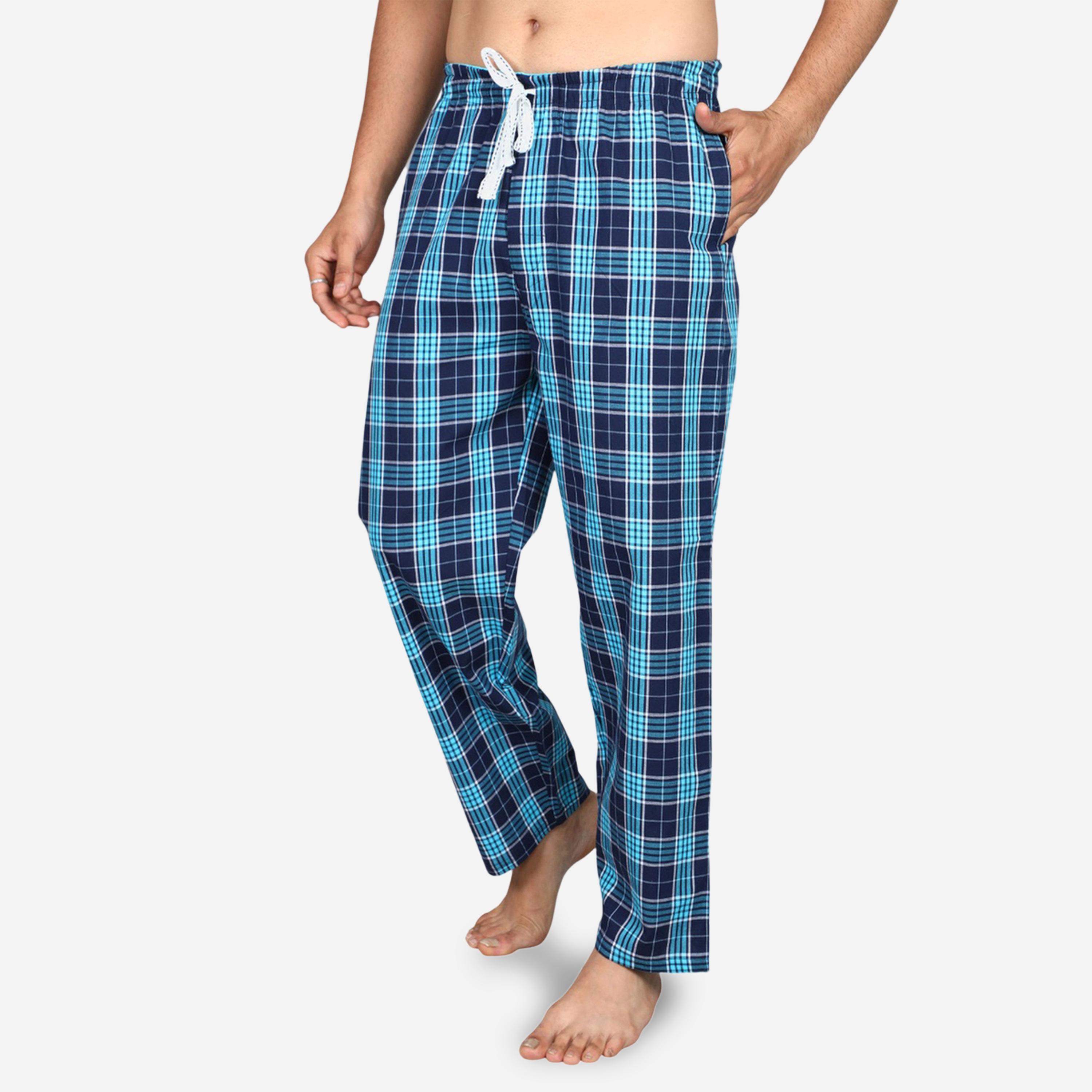 Victor and Jane X Styli Solid Short Sleeve T-Shirt and Checked Pyjama Set-men-clothing-nightwear-sets-image-5