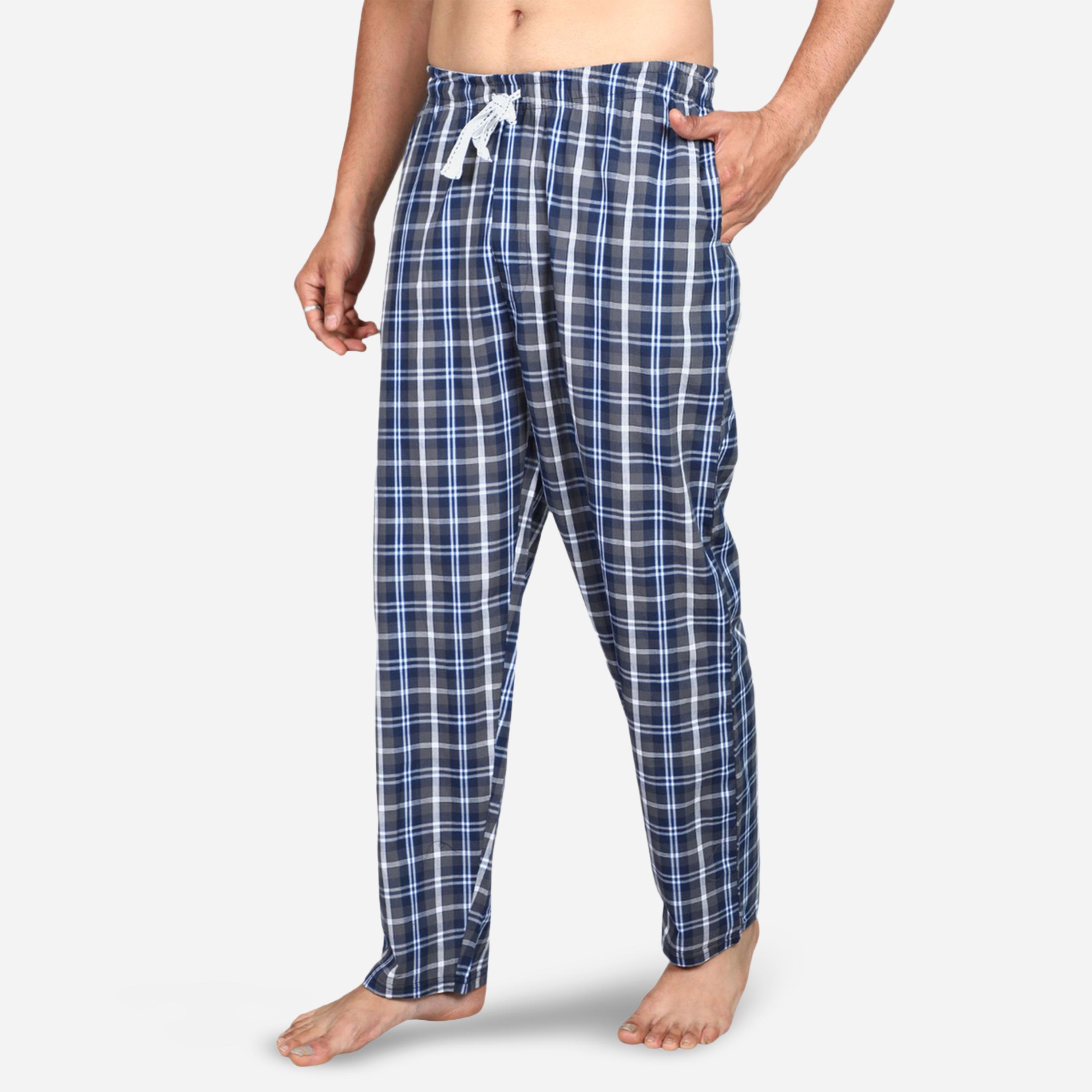 Victor and Jane X Styli Solid Short Sleeve T-Shirt and Checked Pyjama Set-men-clothing-nightwear-sets-image-5