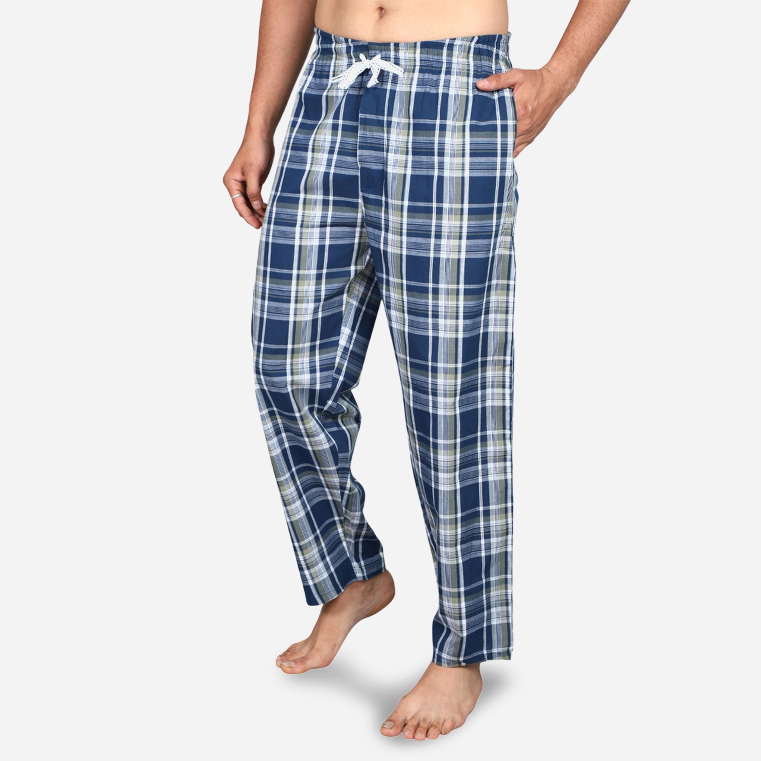 Victor and Jane X Styli Solid Short Sleeve T-Shirt and Checked Pyjama Set-men-clothing-nightwear-sets-image-5