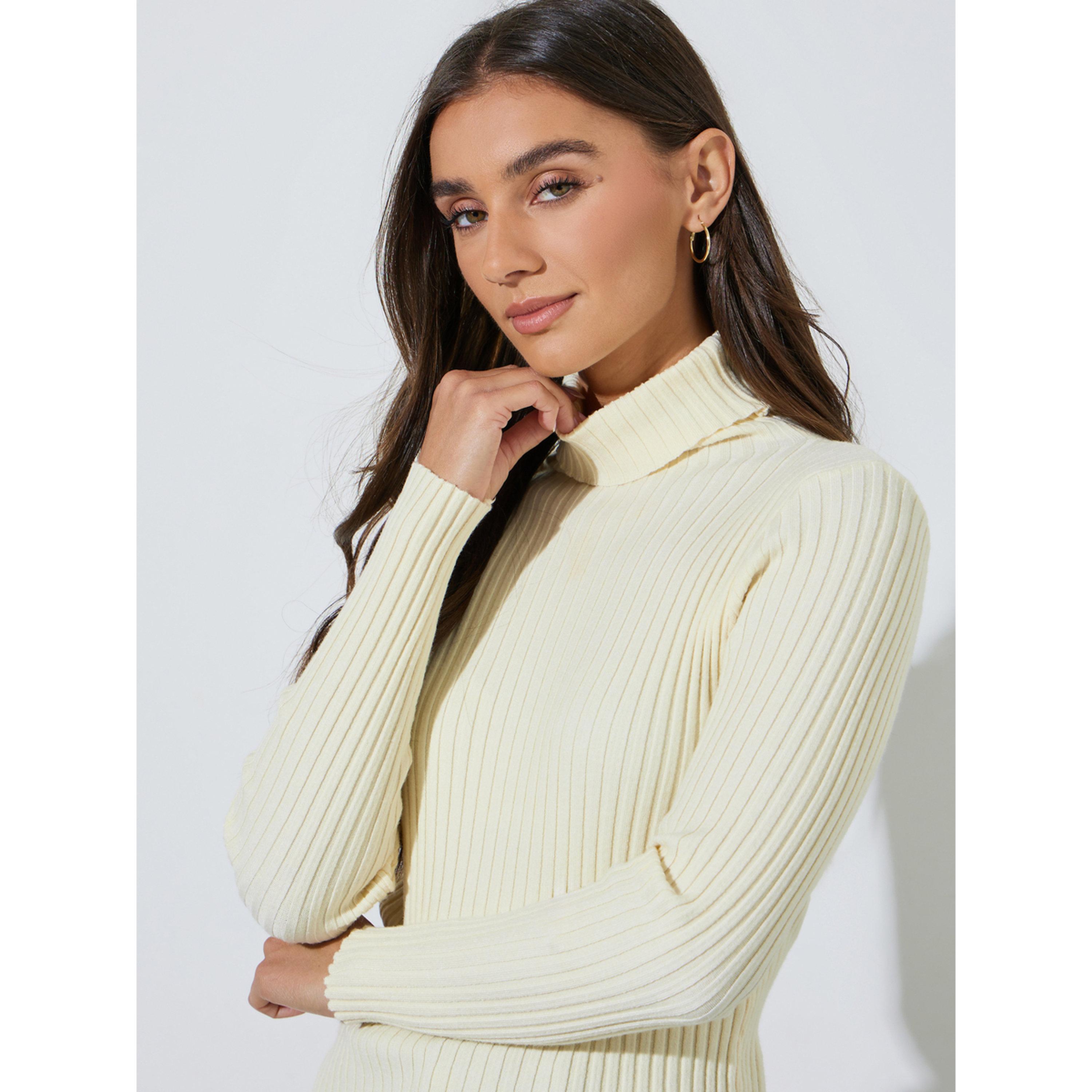 Styli Turtle Neck Ribbed Long Sleeve Top-women-clothing-shirtsandblouses-blouses-image-5