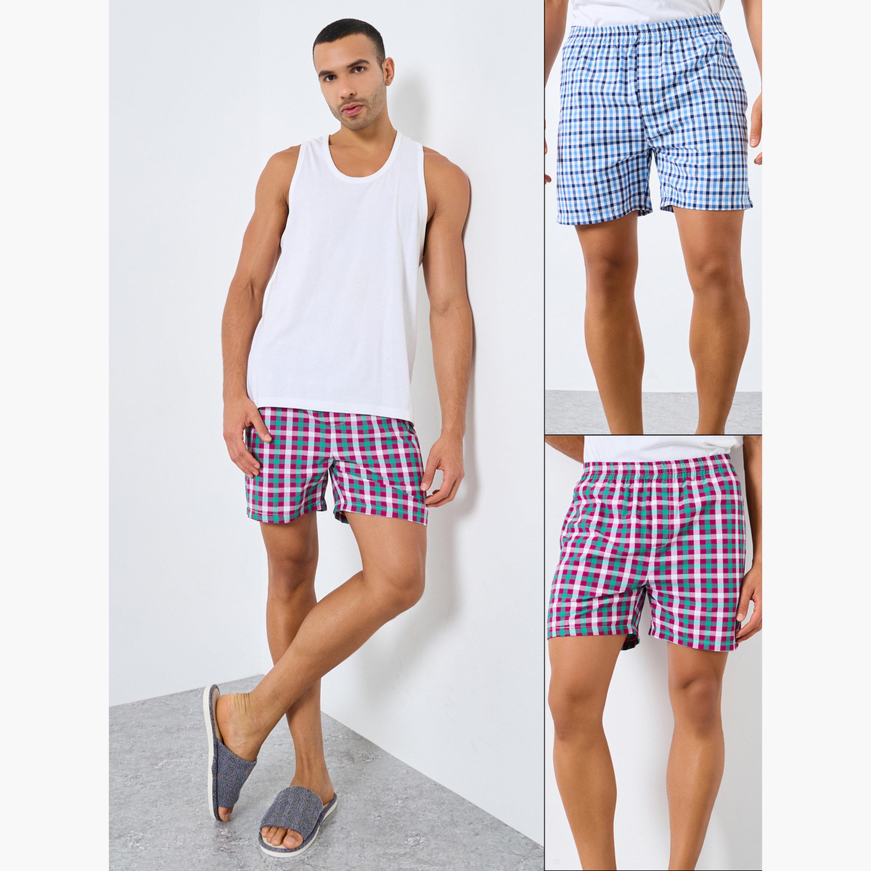 Styli Pack of 2 - Striped Assorted Woven Boxers-men-clothing-innerwear-underwear-image-1