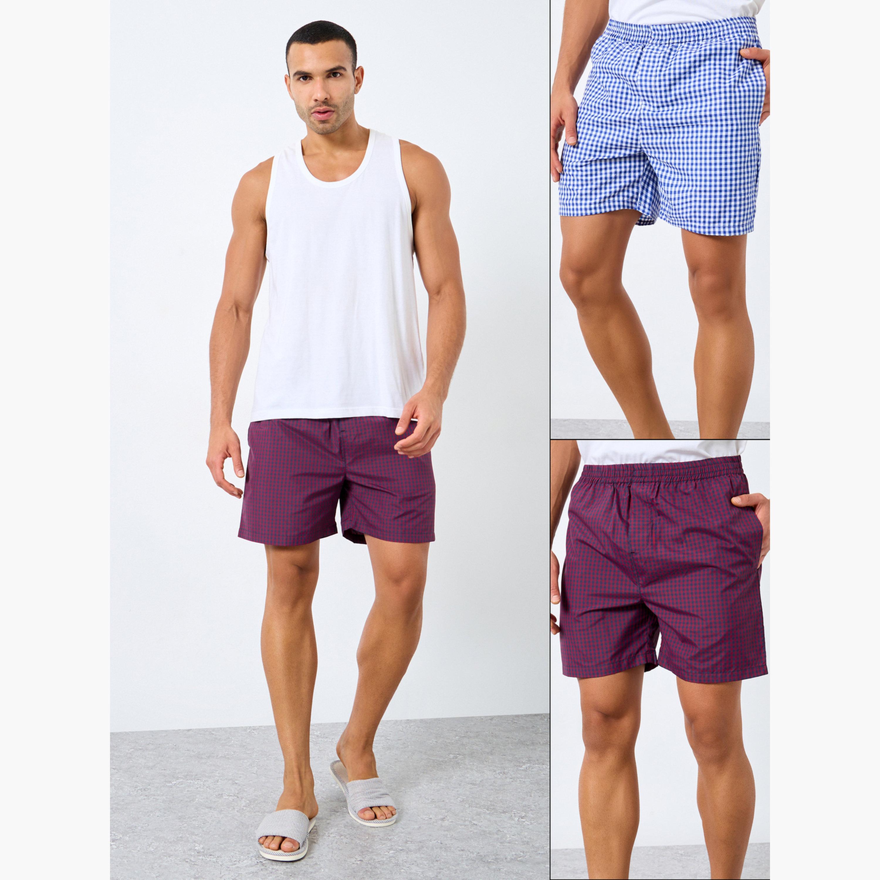 Styli Pack of 2 - Checked Assorted Woven Boxers-men-clothing-innerwear-underwear-image-6