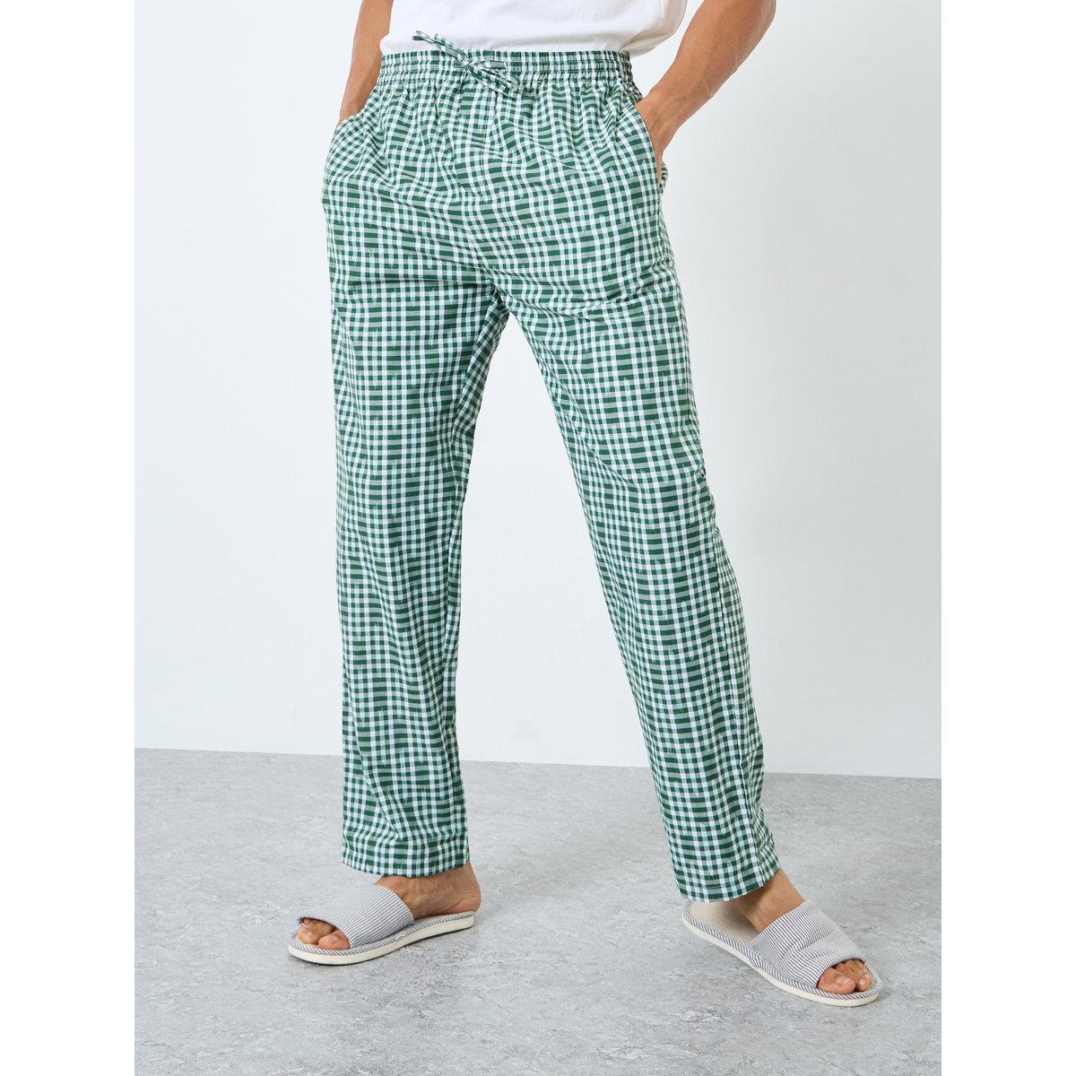 طقم بيجاما قطنية بطبعة مربعات-men-clothing-nightwear-pyjamaandshorts-image-1