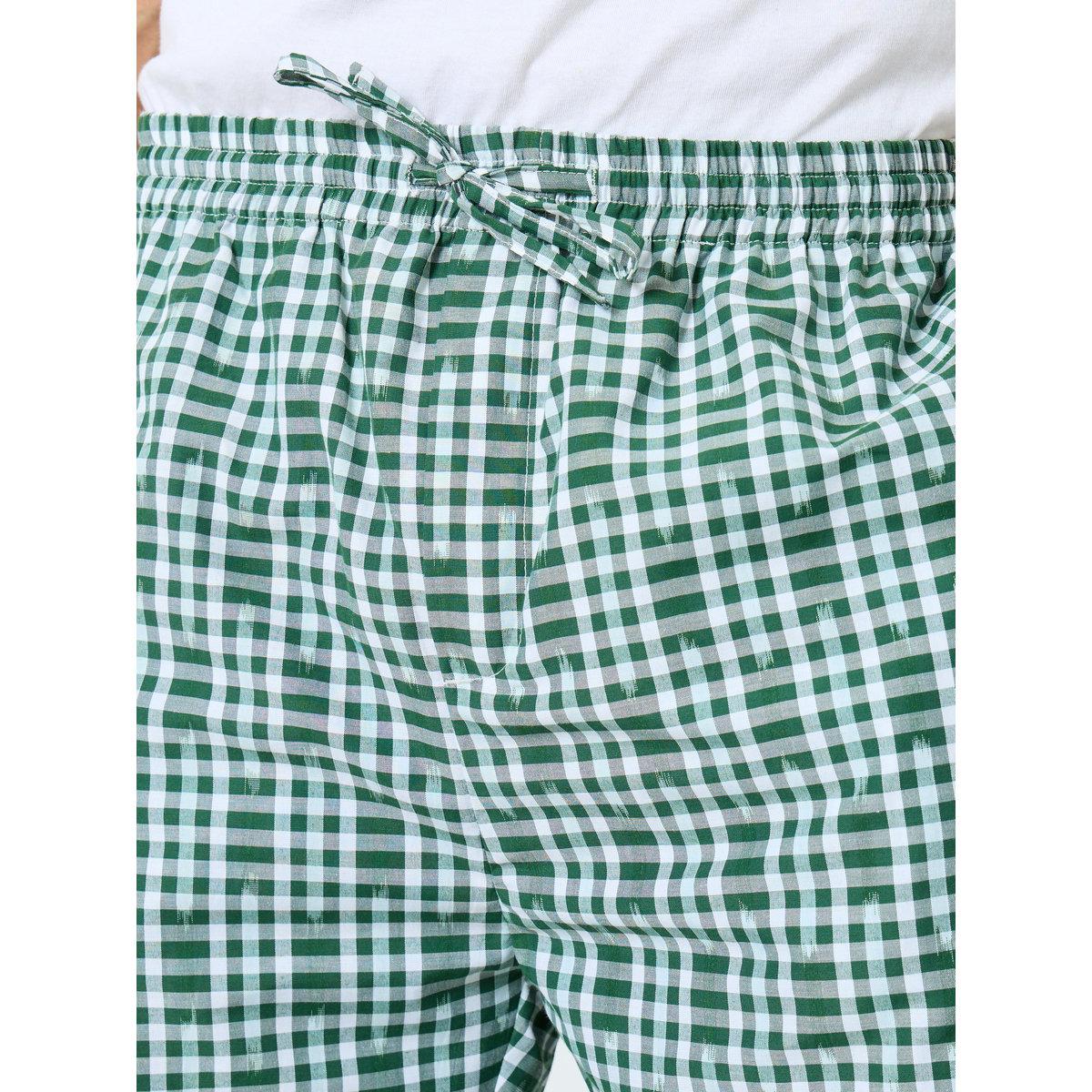 طقم بيجاما قطنية بطبعة مربعات-men-clothing-nightwear-pyjamaandshorts-image-3