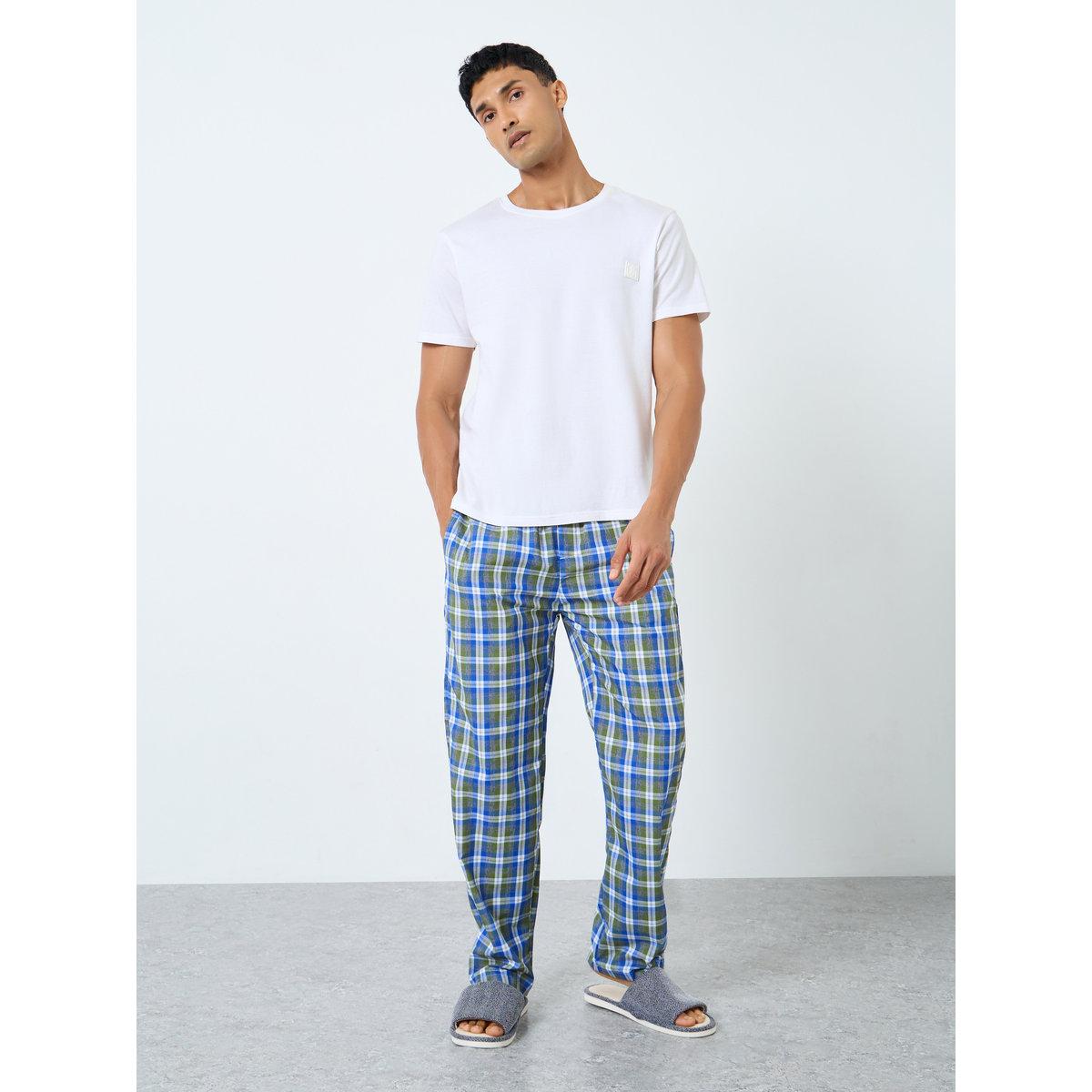 Styli Multi Checkered Cotton Pyjama-men-clothing-nightwear-pyjamaandshorts-image-2