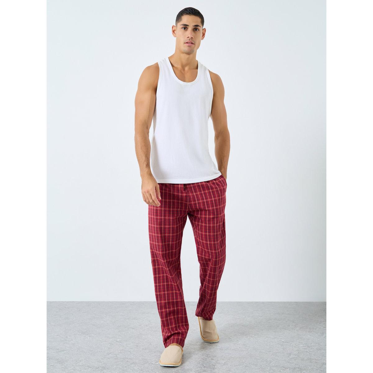Styli Men Checkered Cotton Pyjama-men-clothing-nightwear-pyjamaandshorts-image-2