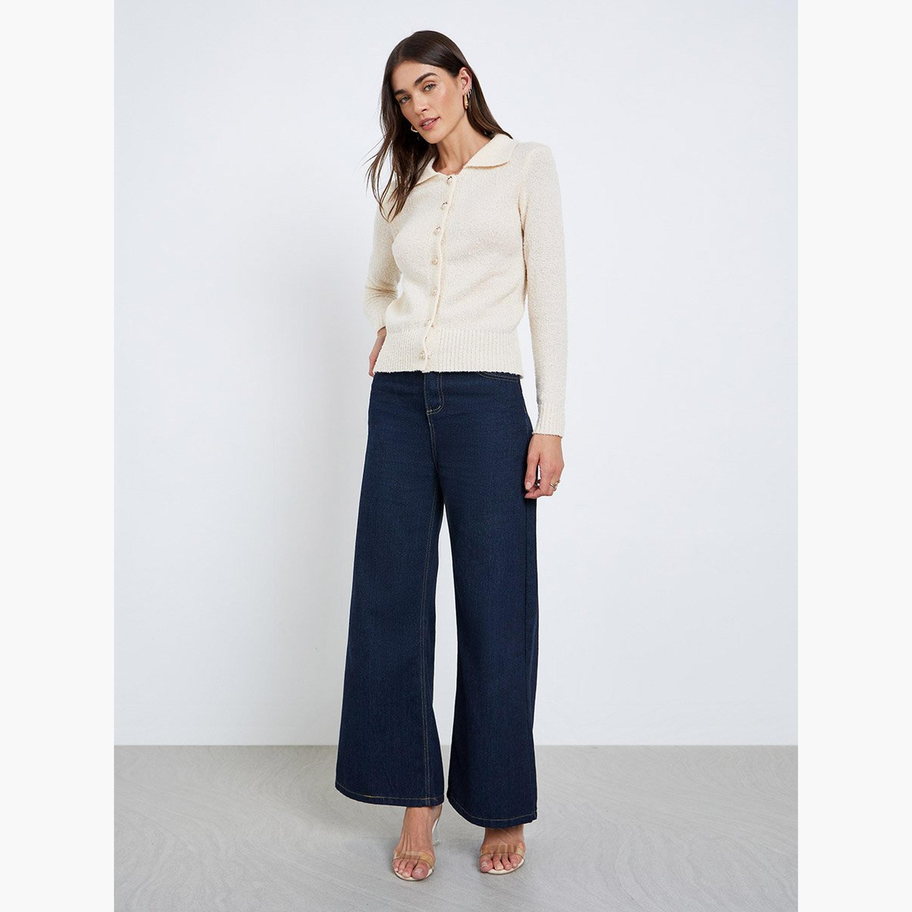 Styli Textured Ribbed Buttoned Top-women-clothing-shirtsandblouses-blouses-image-2