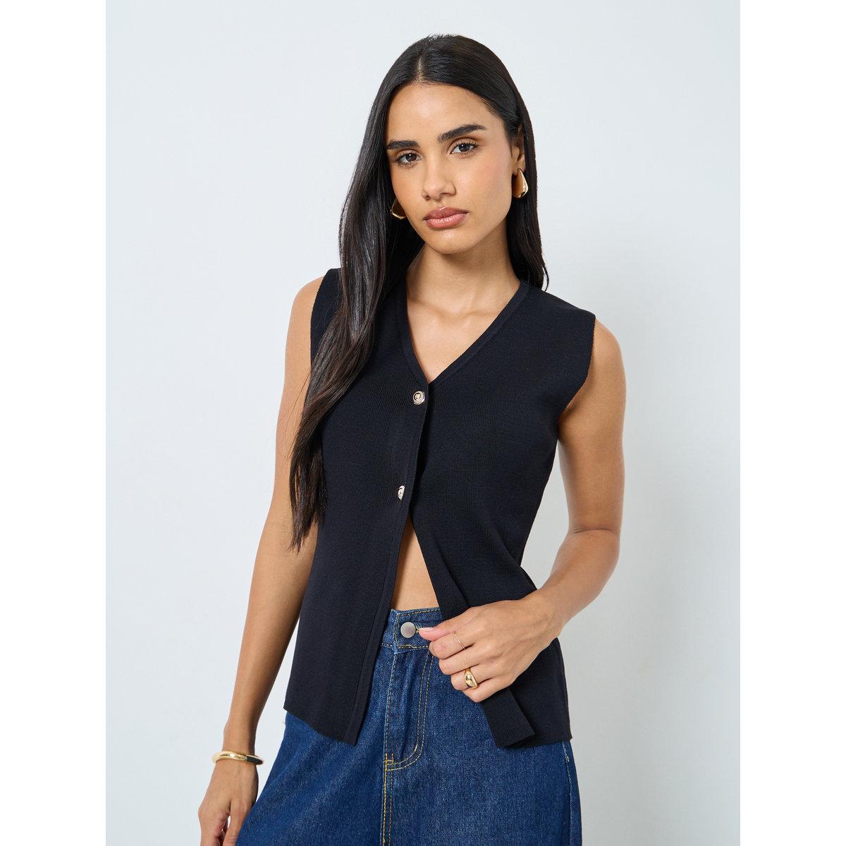 جيليه بدون أكمام بتفاصيل مُضلعة-women-clothing-coatsandjackets-waistcoats-image-3