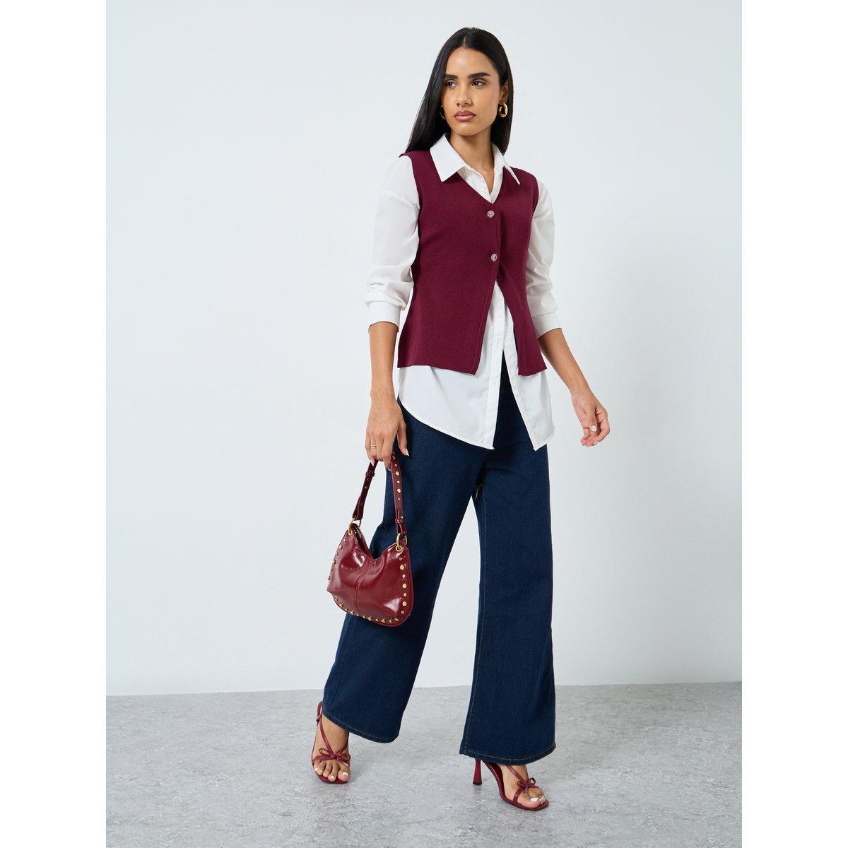 جيليه بدون أكمام بتفاصيل مُضلعة-women-clothing-coatsandjackets-waistcoats-image-2