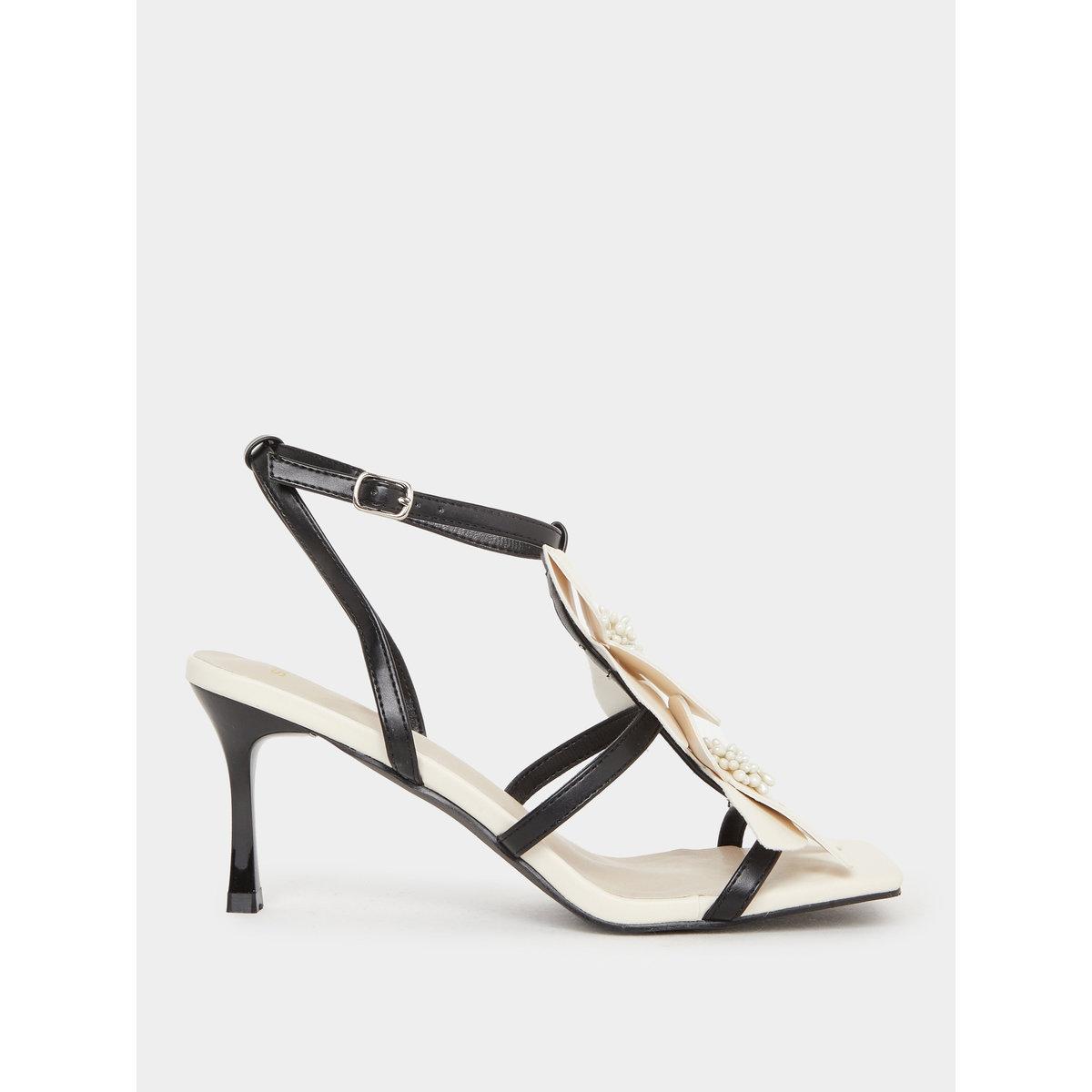 Styli Flower Embellished Stiletto Heel Sandals-women-shoes-heels-image-2