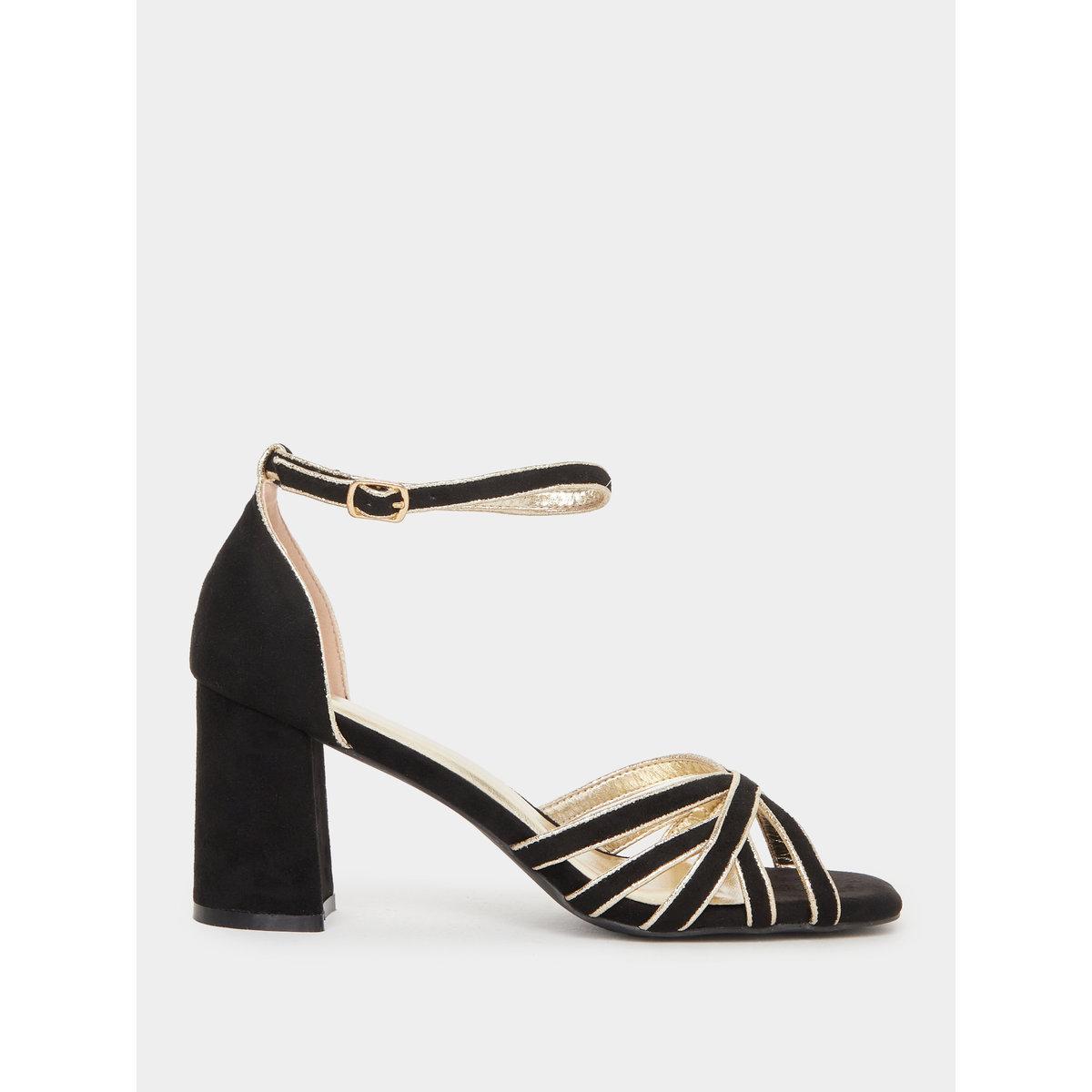 Styli Sling Back Block Heel Sandals-women-shoes-sandals-heeled-image-2