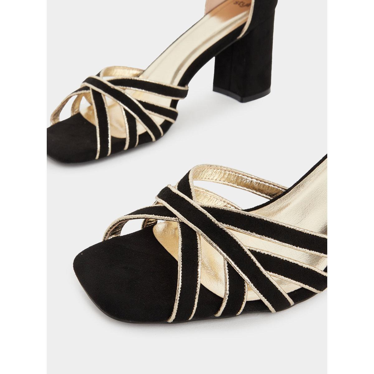 Styli Sling Back Block Heel Sandals-women-shoes-sandals-heeled-image-4