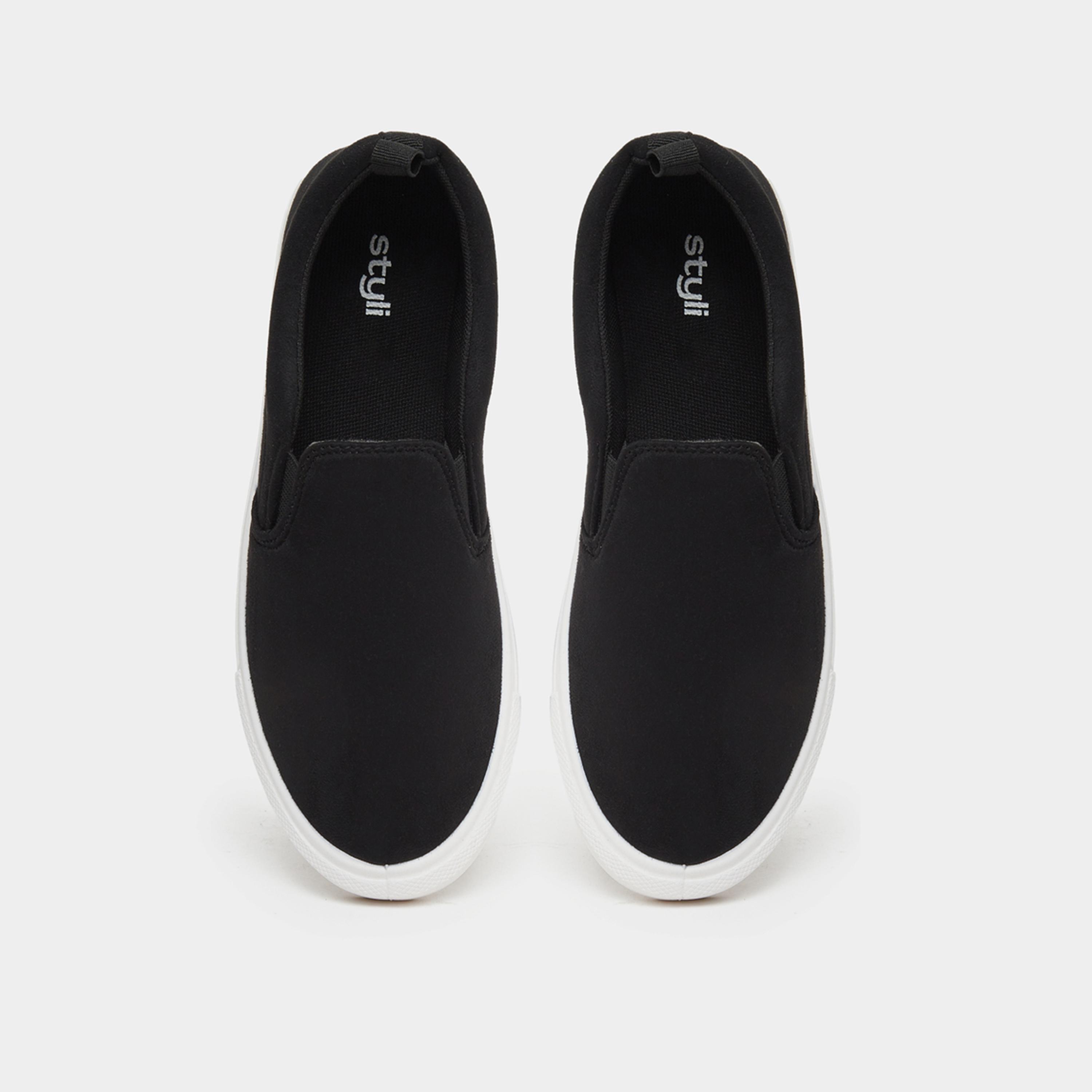 Styli Men Suede Look Slip-On Casual Shoes-men-shoes-sneakers-image-3