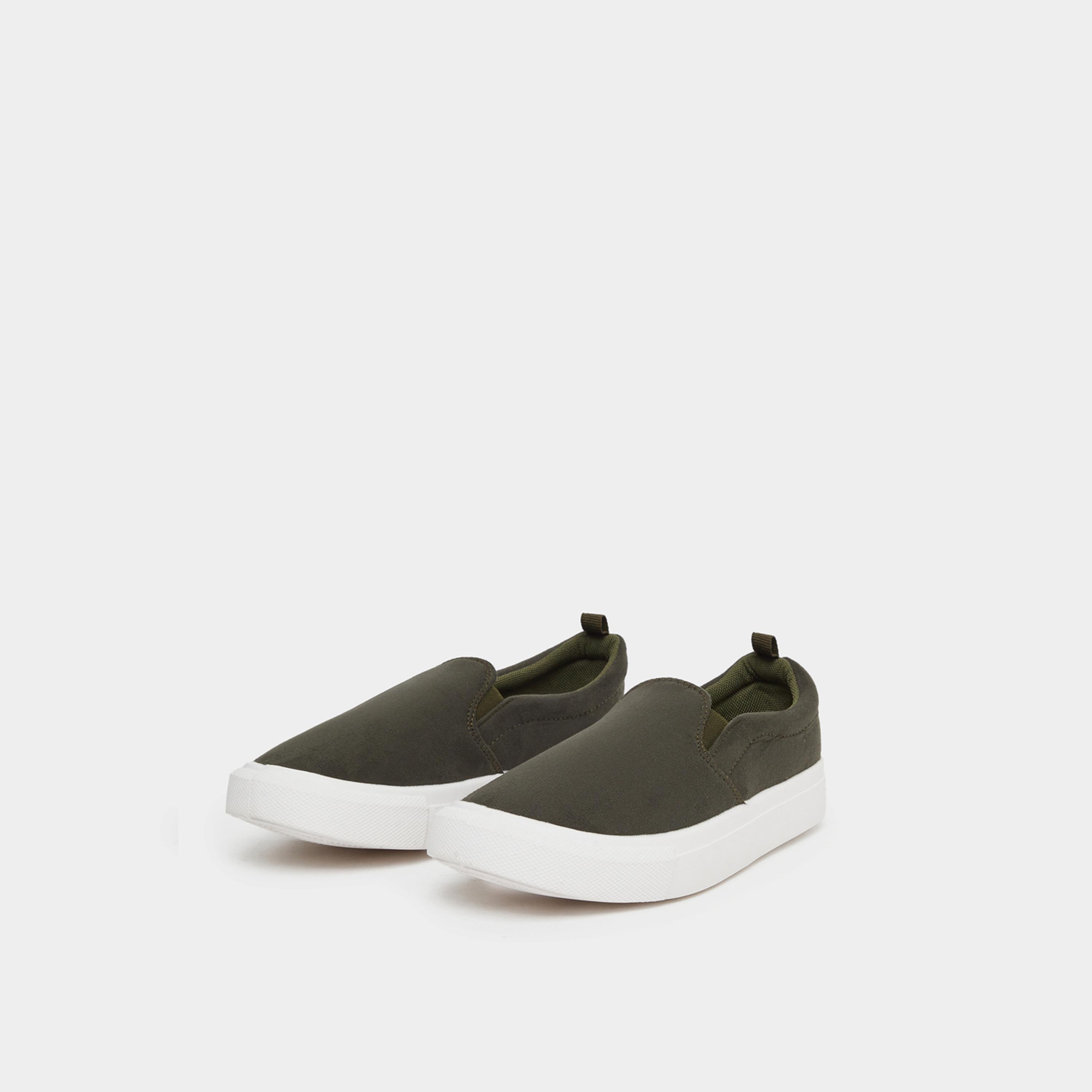 ستايلي - حذاء كاجوال سهل الارتداء بمظهر جلد سويدي للرجال-men-shoes-sneakers-image-1