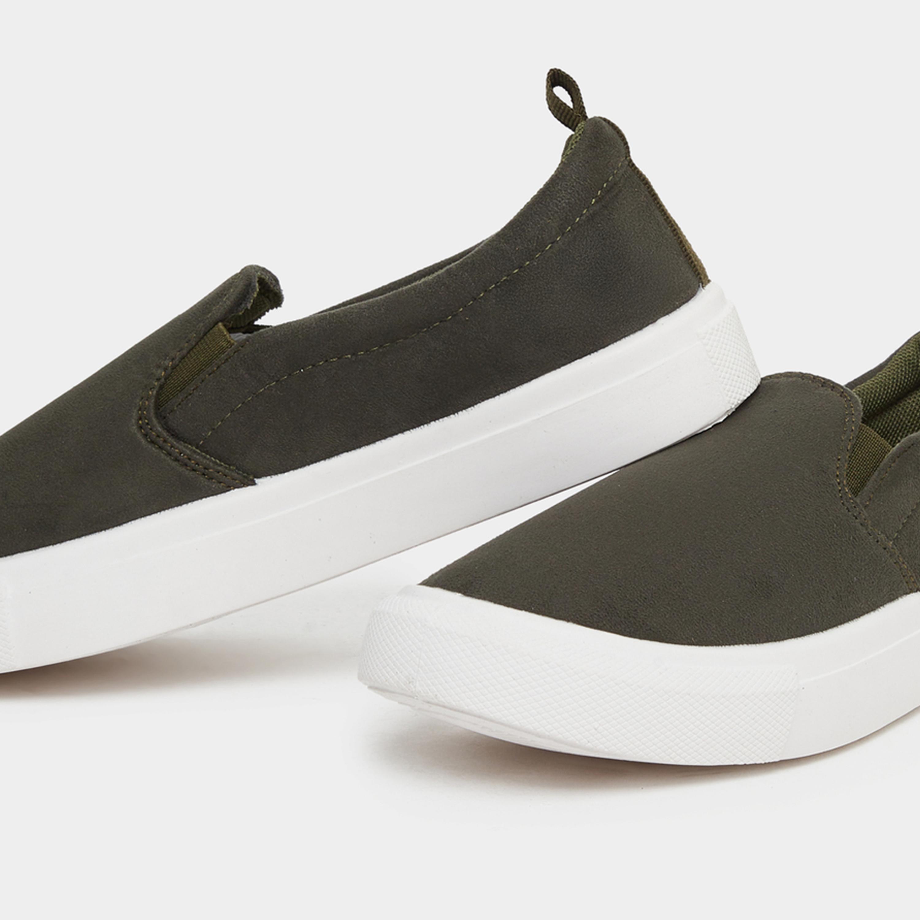ستايلي - حذاء كاجوال سهل الارتداء بمظهر جلد سويدي للرجال-men-shoes-sneakers-image-4