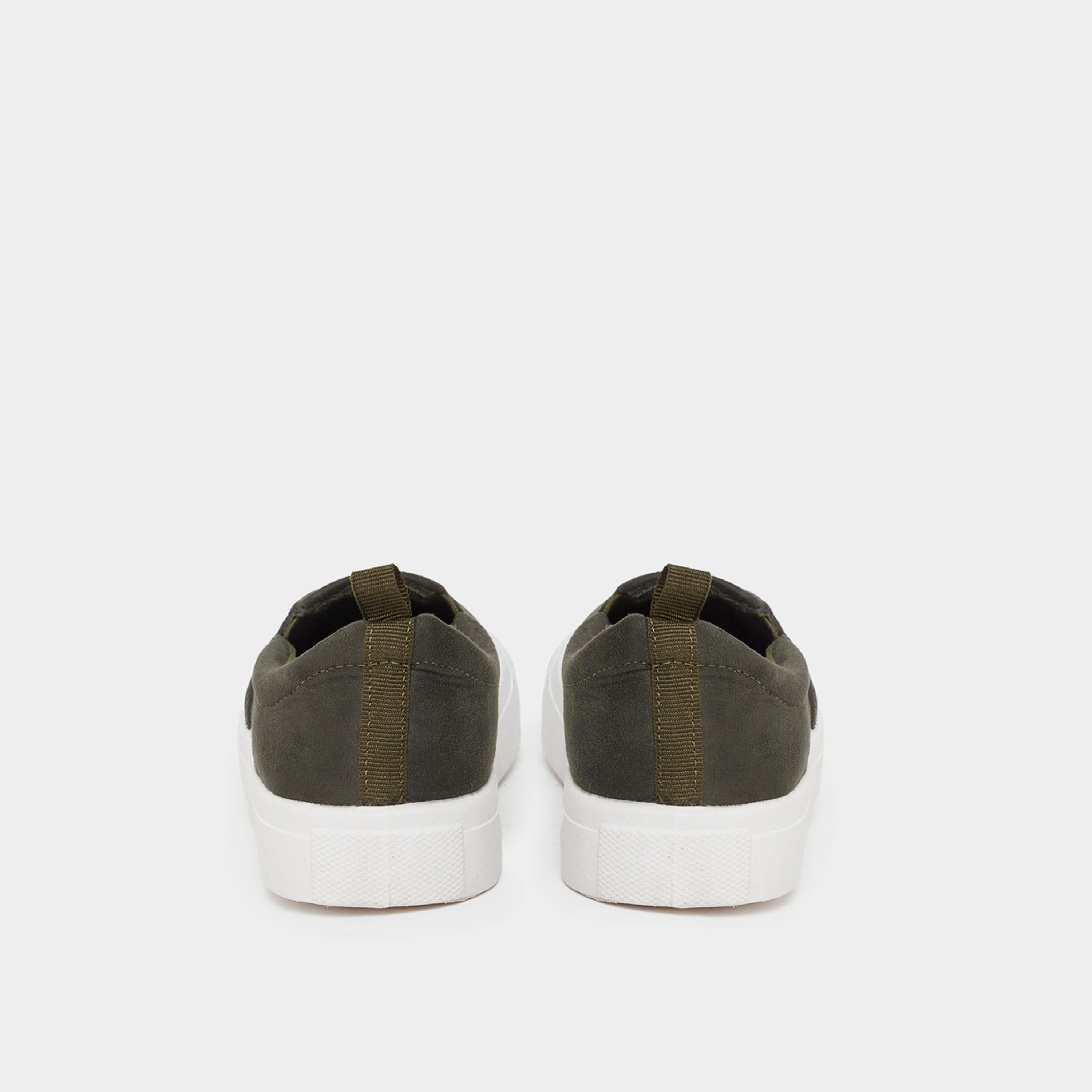ستايلي - حذاء كاجوال سهل الارتداء بمظهر جلد سويدي للرجال-men-shoes-sneakers-image-5
