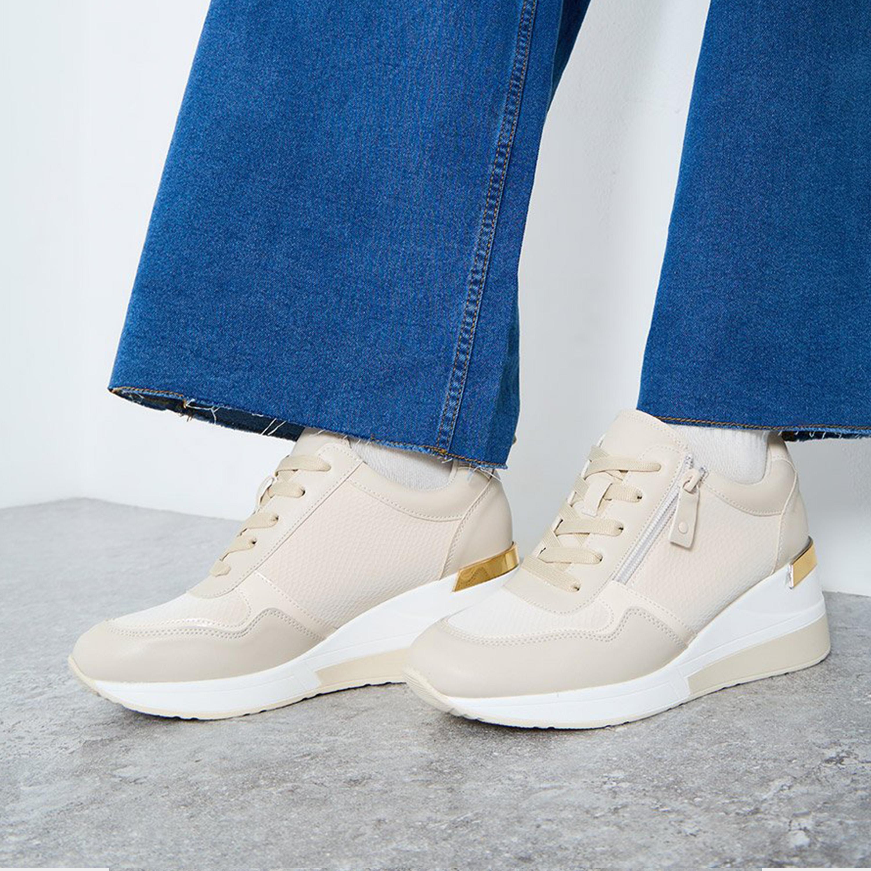 Styli Women Textured Zip Detail Sneakers-women-shoes-sneakers-image-2