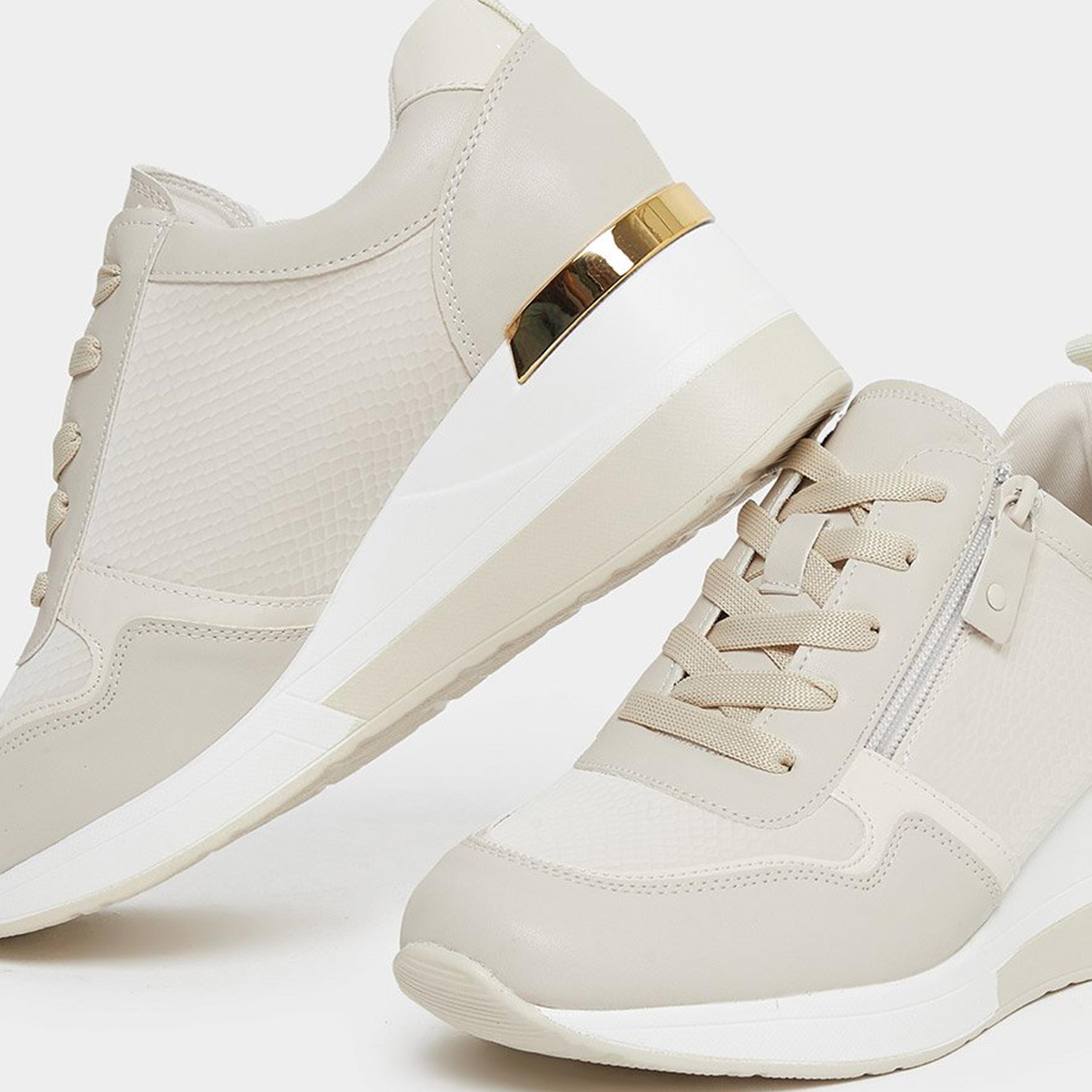 Styli Women Textured Zip Detail Sneakers-women-shoes-sneakers-image-4
