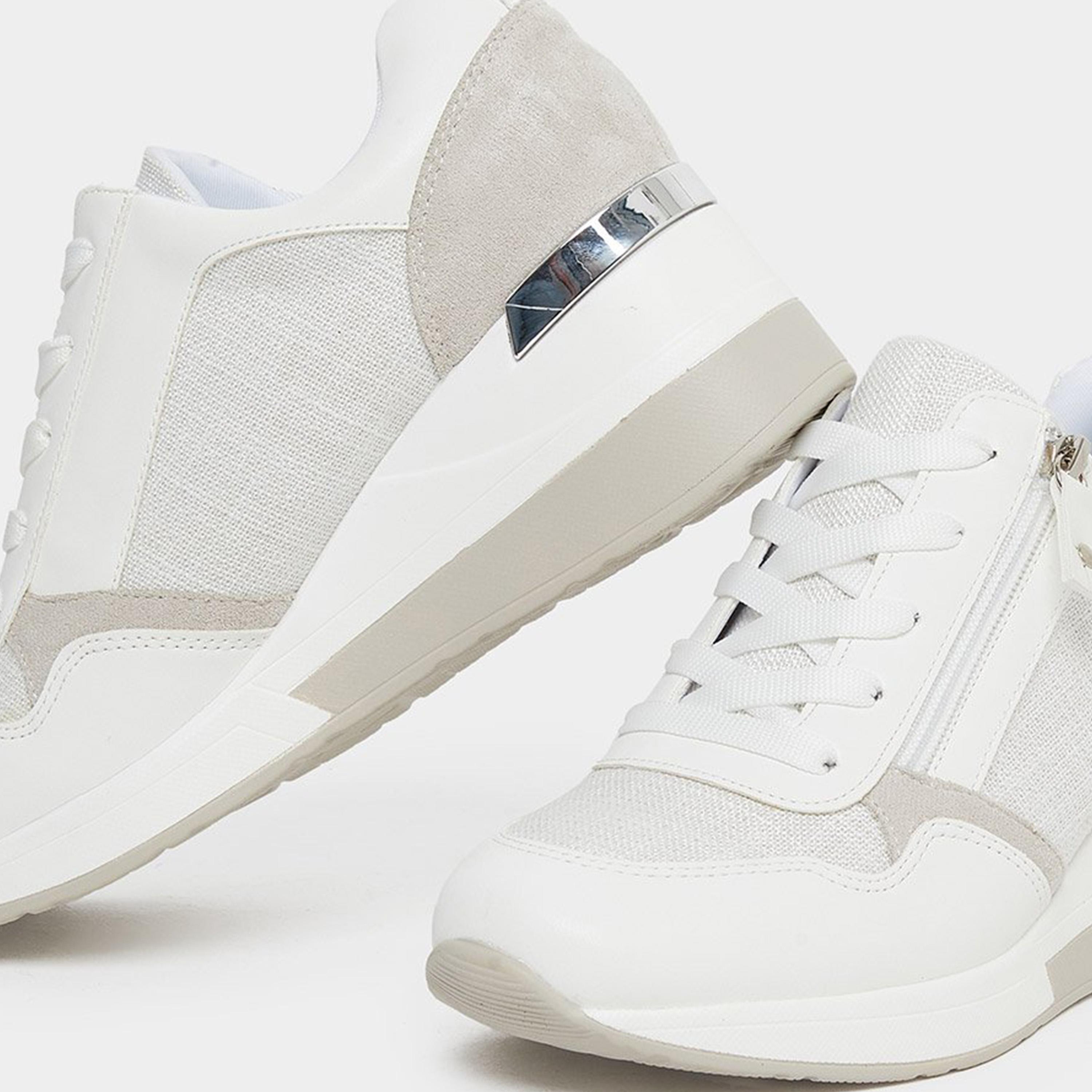 Styli Women Textured Zip Detail Sneakers-women-shoes-sneakers-image-4