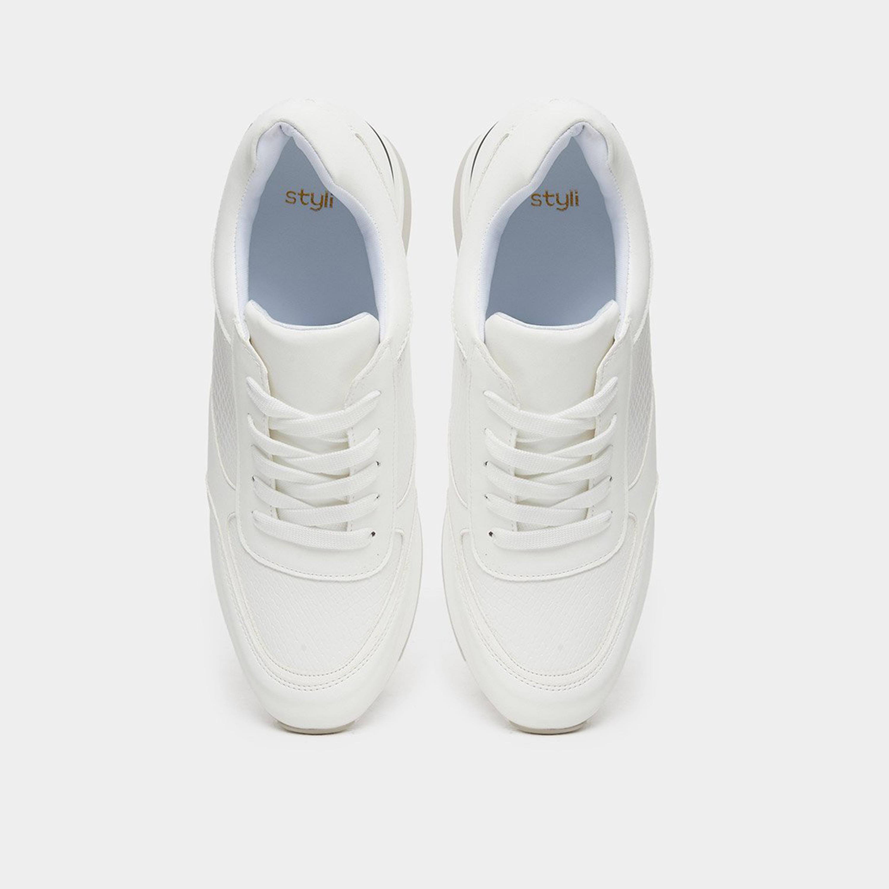 ستايلي - حذاء رياضي برباط ذو ملمس منسوج-women-shoes-sneakers-image-6