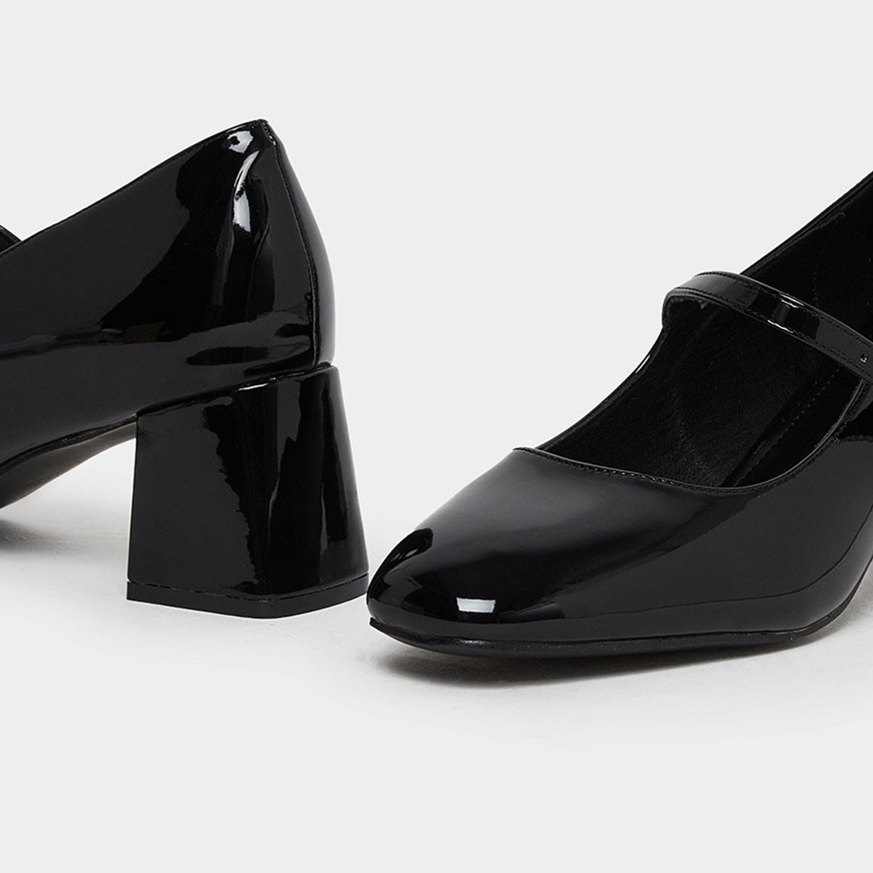ستايلي - حذاء ماري جين أسود لامع-women-shoes-heels-image-4