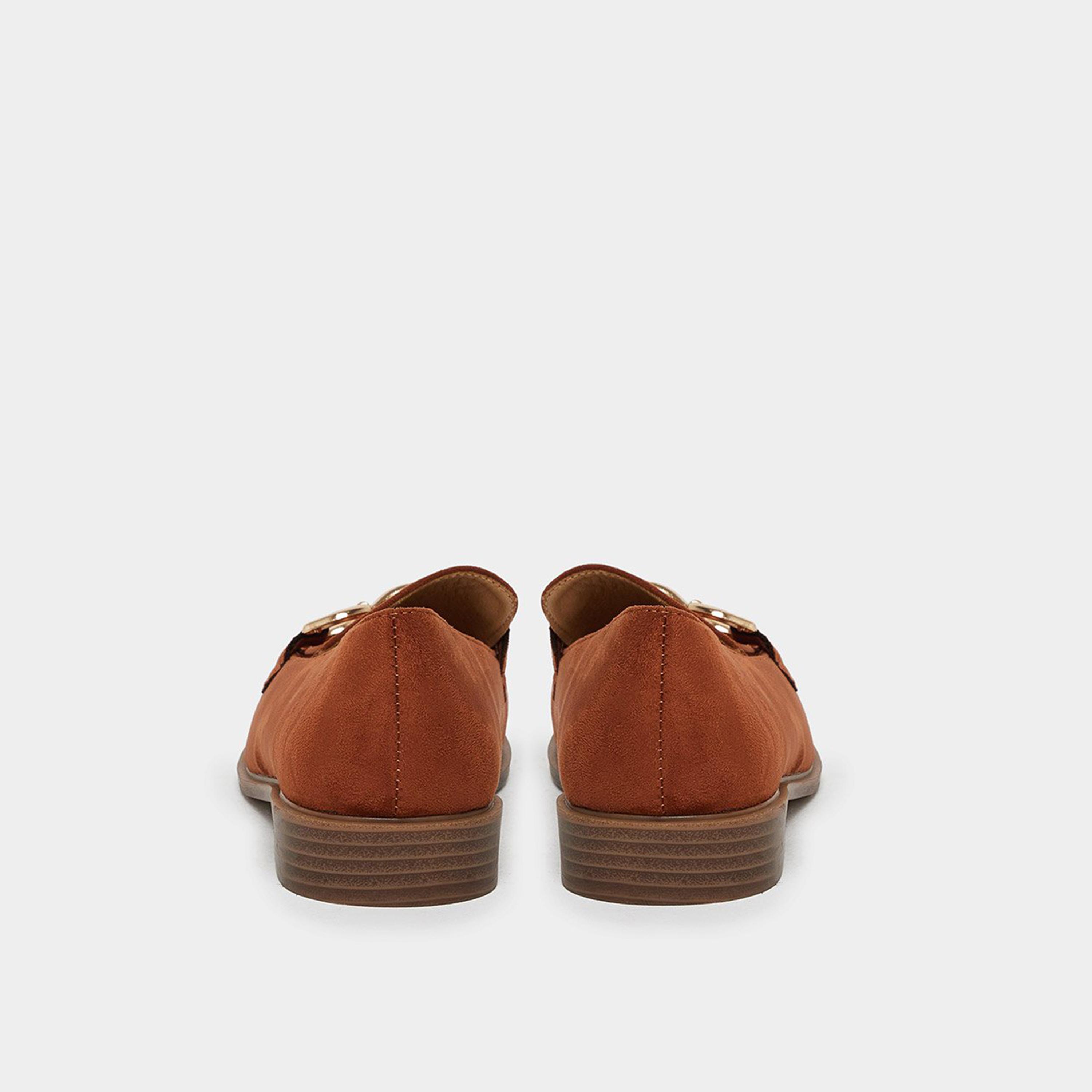 Styli Women Brown Suede Loafers-women-shoes-flats-loafers-image-5