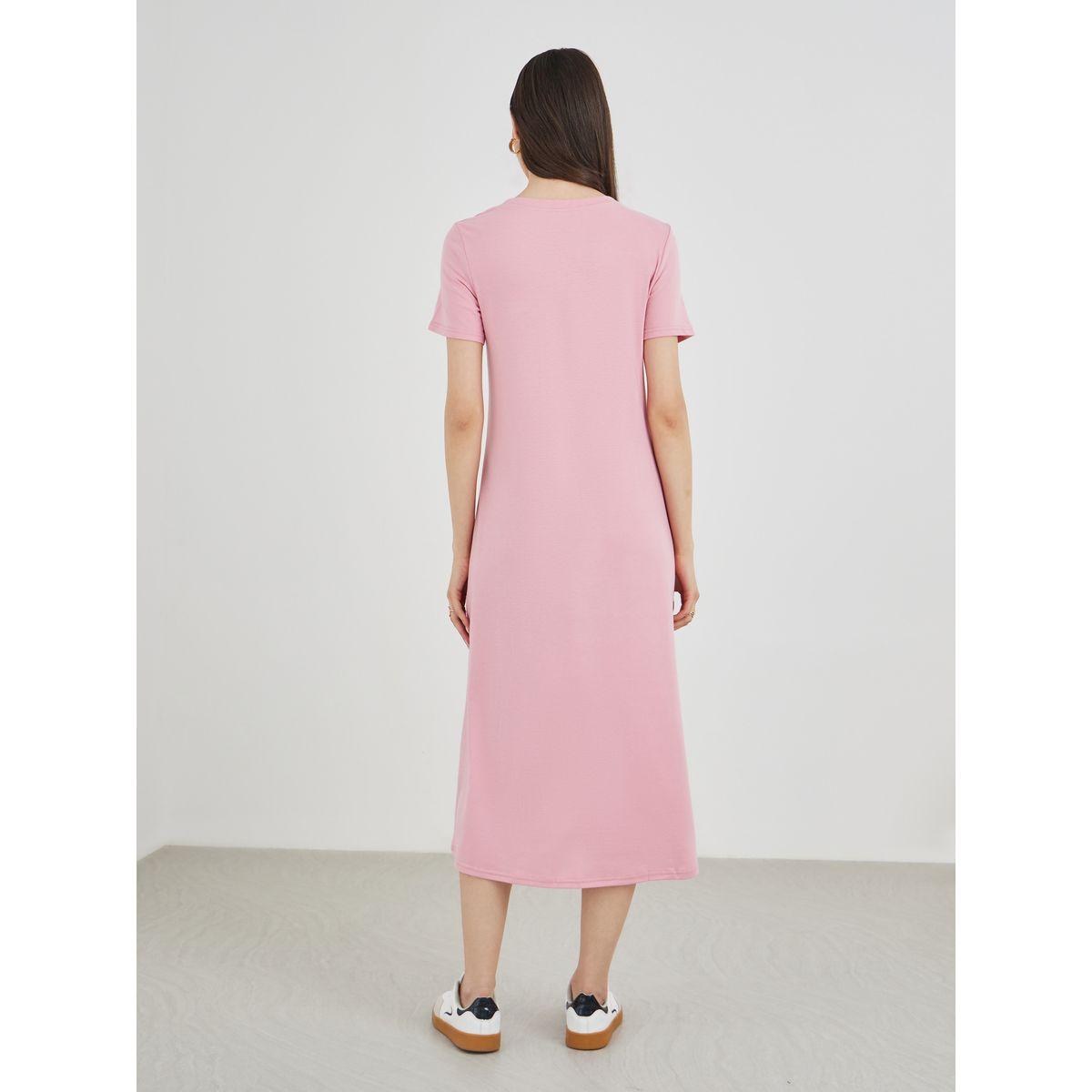 Styli Graphic Print Round Neck A-Line Midi Dress-women-clothing-dresses-image-5