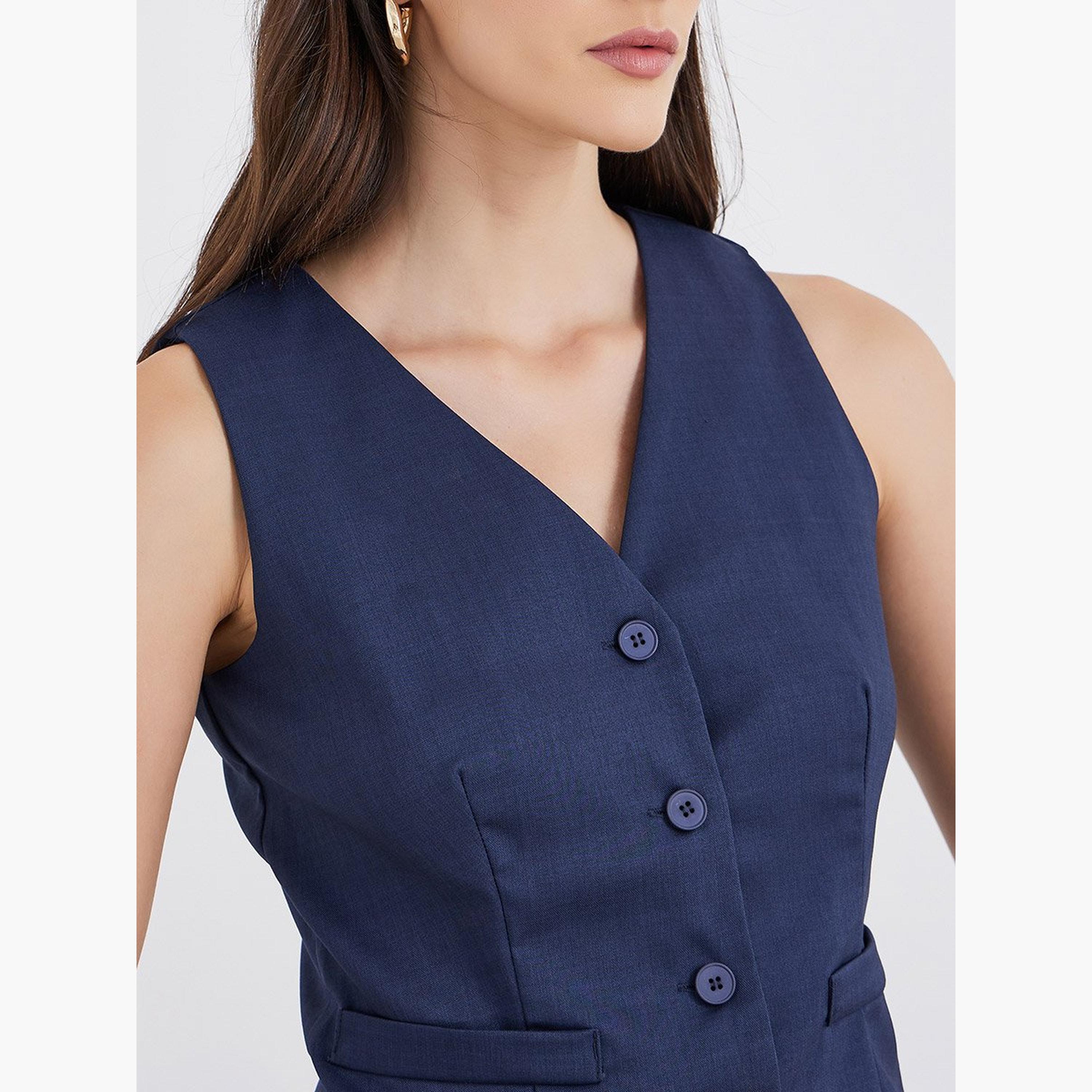 ستايلي - سترة زرقاء داكنة وتنورة ماكسي منسقة-women-clothing-coordsets-image-4