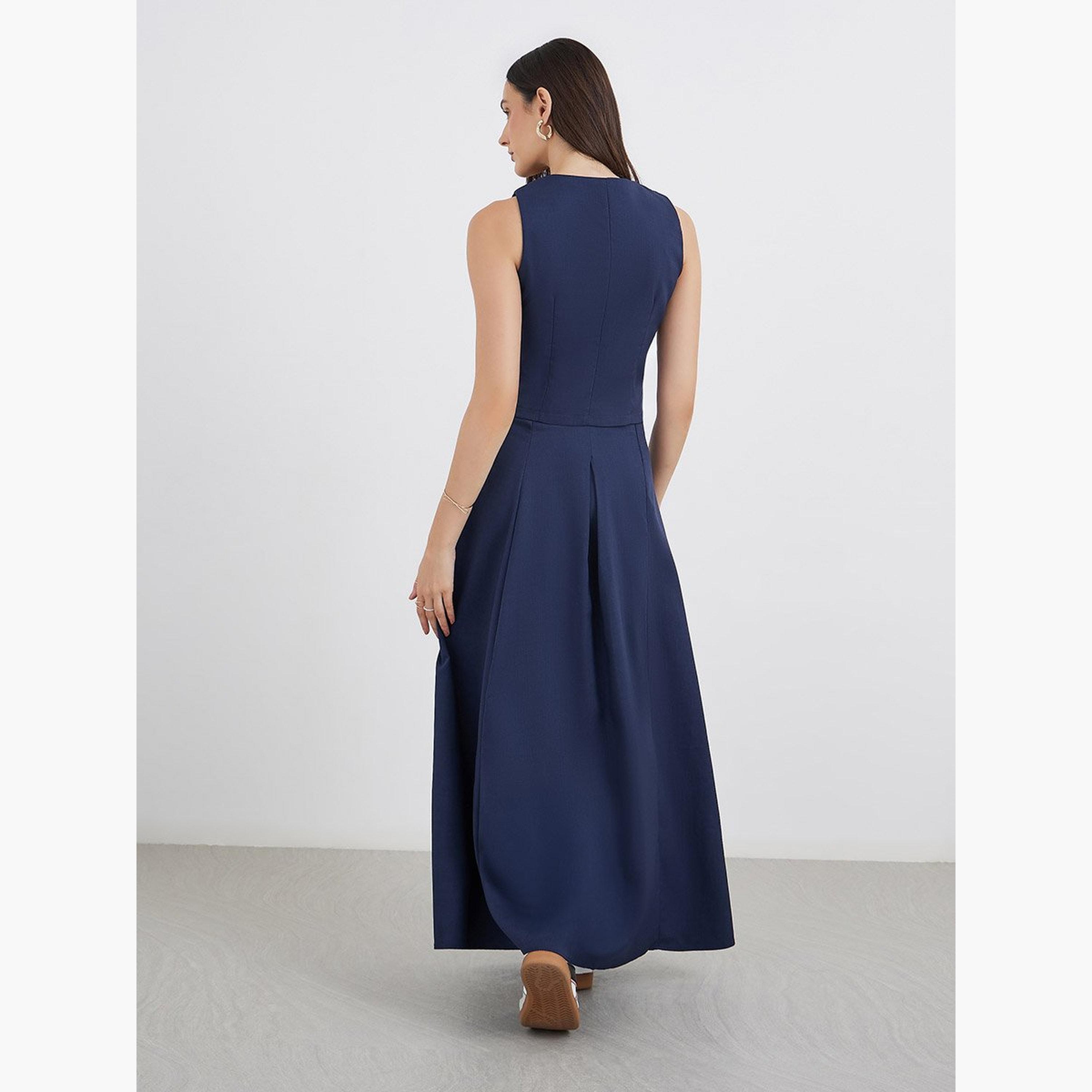 ستايلي - سترة زرقاء داكنة وتنورة ماكسي منسقة-women-clothing-coordsets-image-6