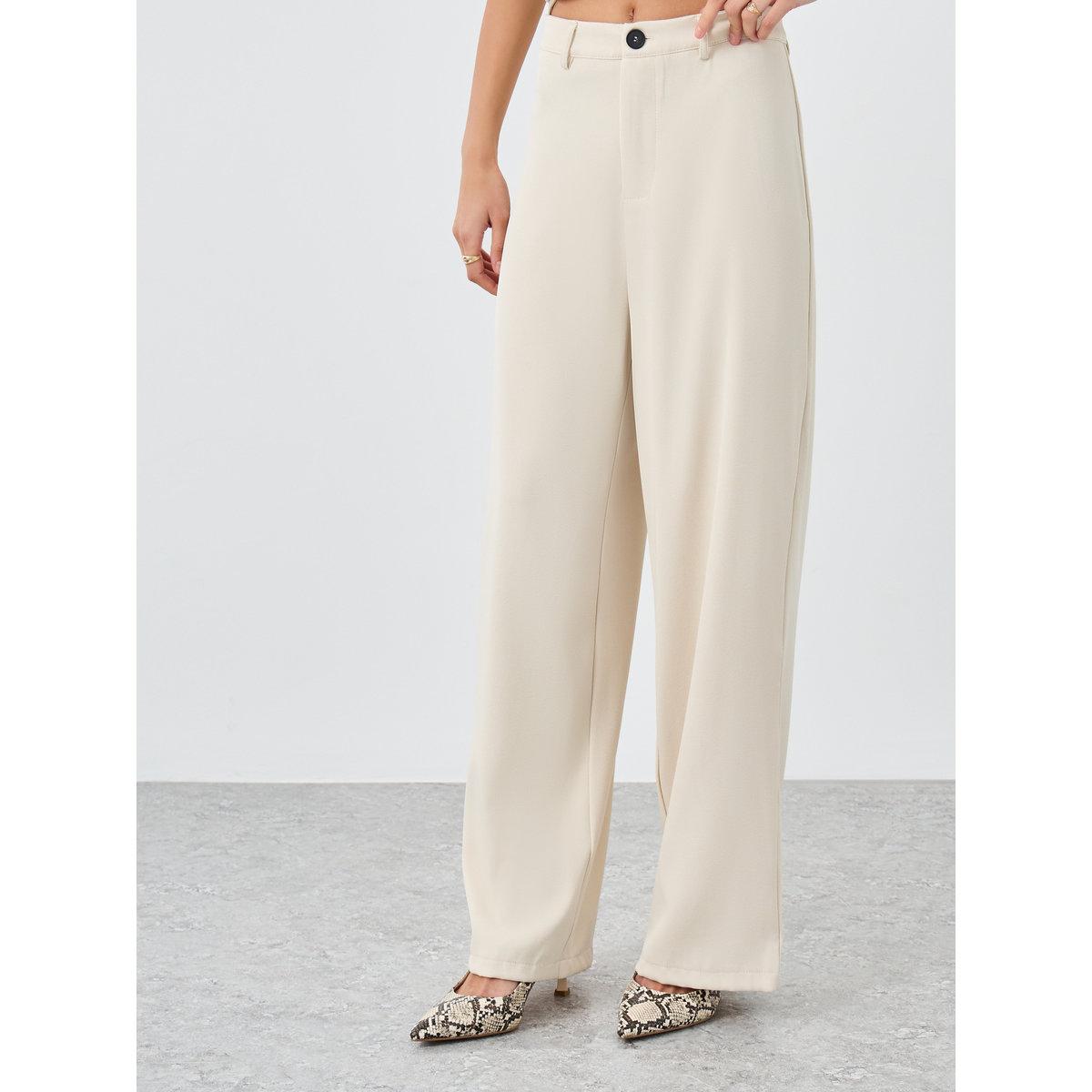 Styli Cream Double Breasted Blazer and Pants Co-Ords-women-clothing-coordsets-image-4