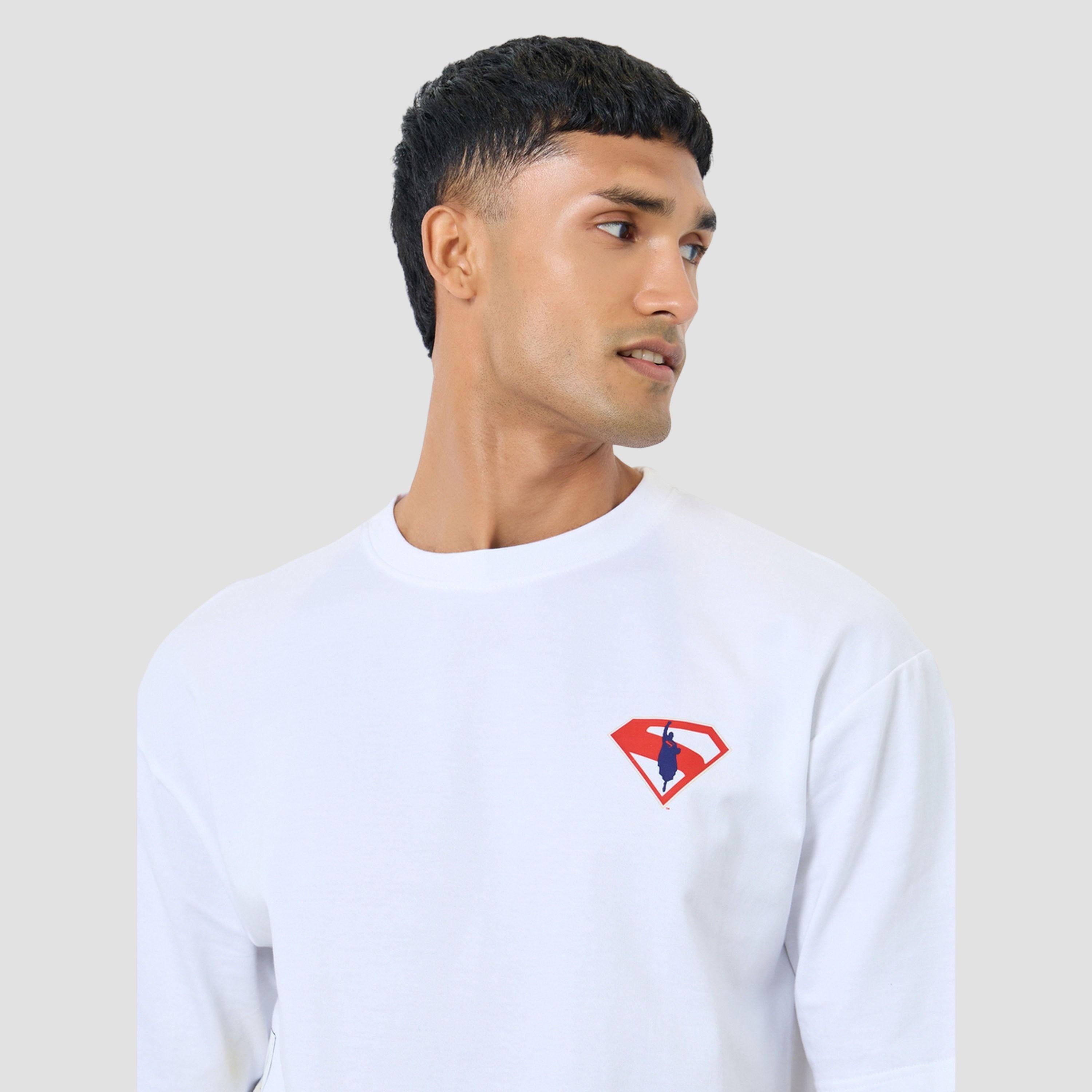 Styli Men White Graphic Oversized Superman T-Shirt-men-clothing-tshirtsandpolos-tshirts-image-3