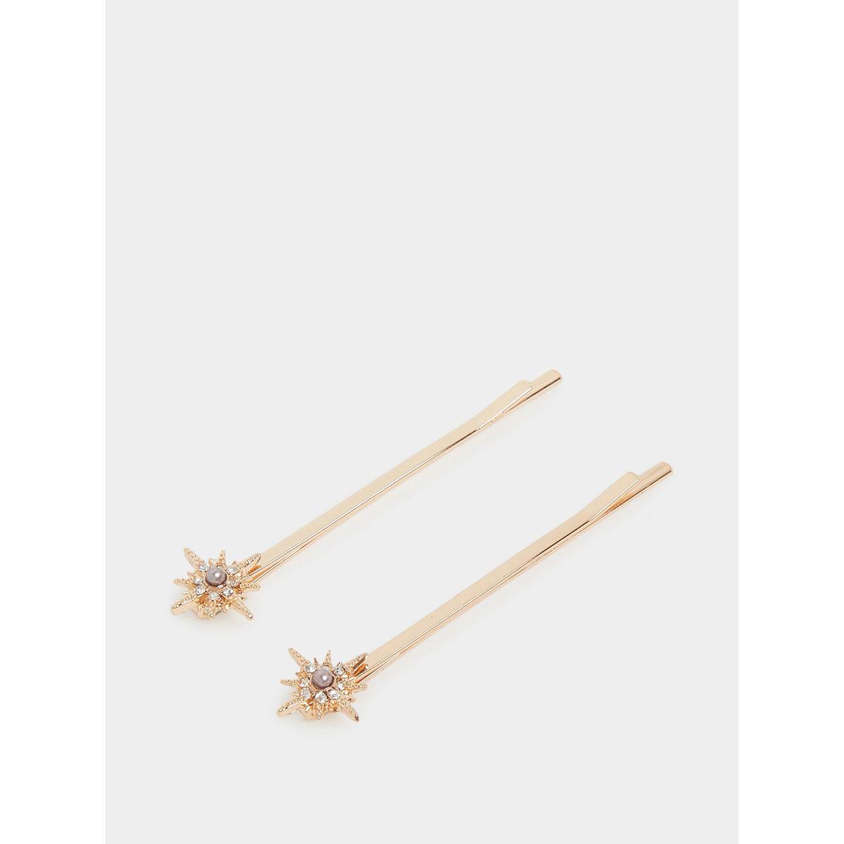 Styli Pack of 2 - Embellished Hair Clip-women-hairaccessories-image-1