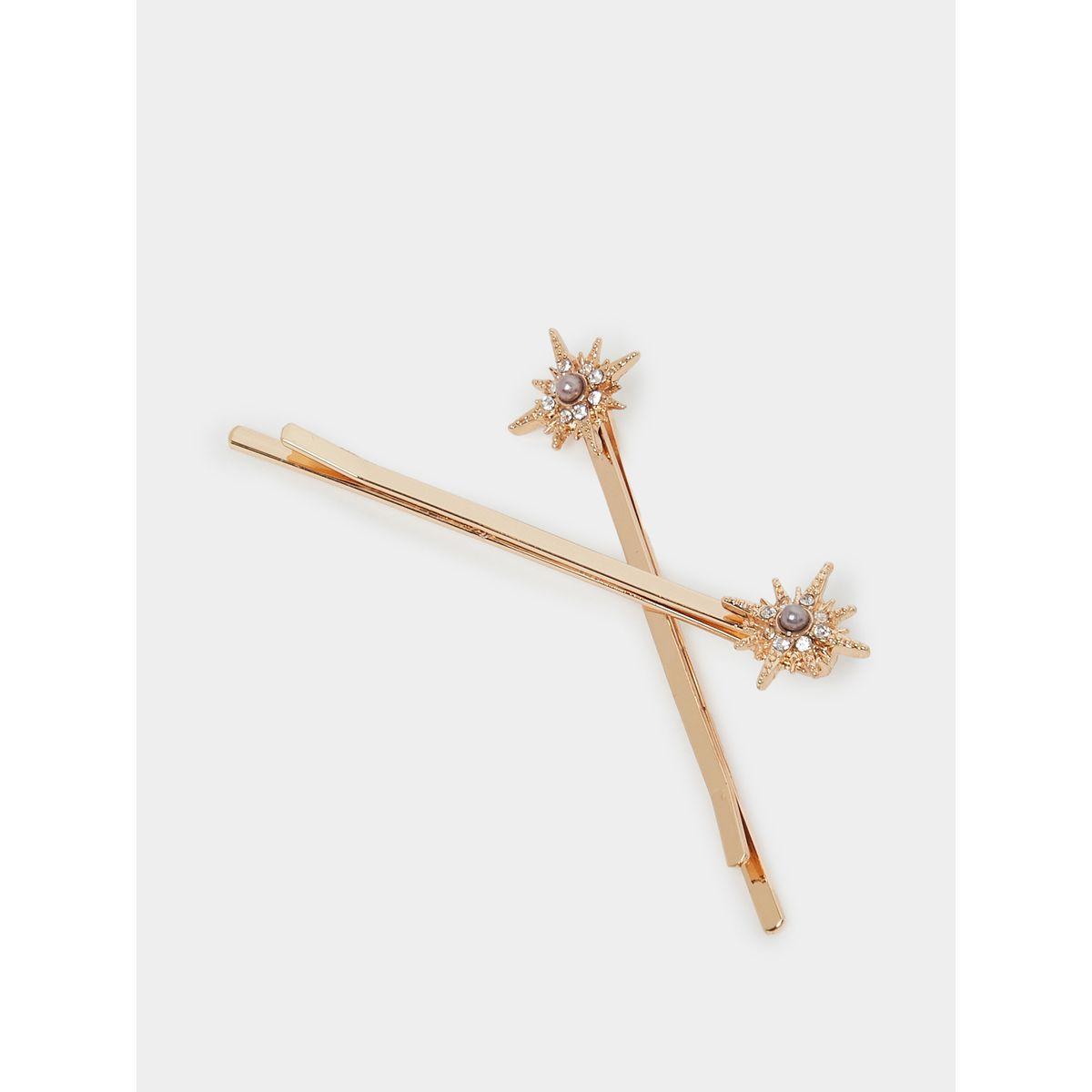 Styli Pack of 2 - Embellished Hair Clip-women-hairaccessories-image-3