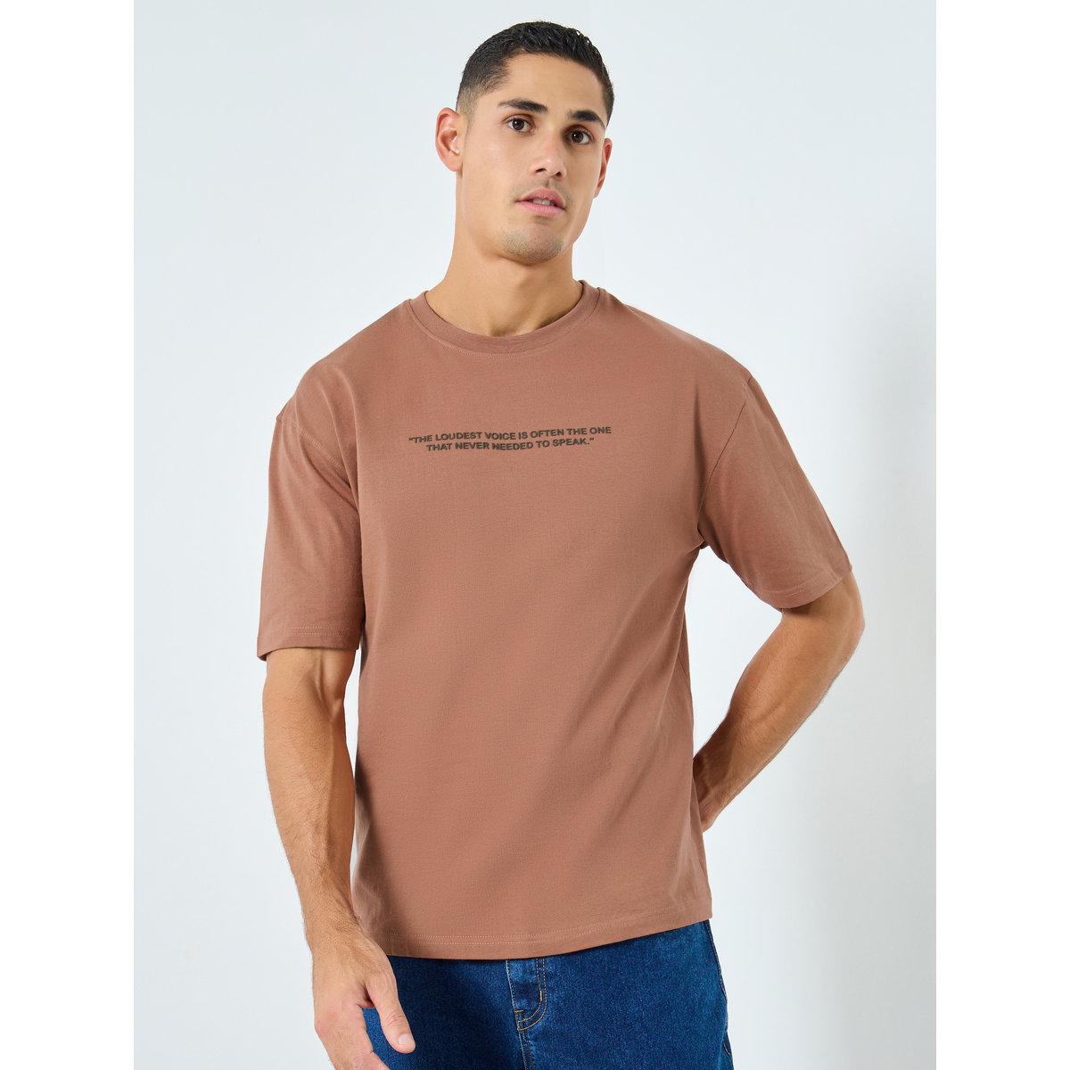 Styli Men Oversized Slogan Print T-Shirt-men-clothing-tshirtsandpolos-tshirts-image-2