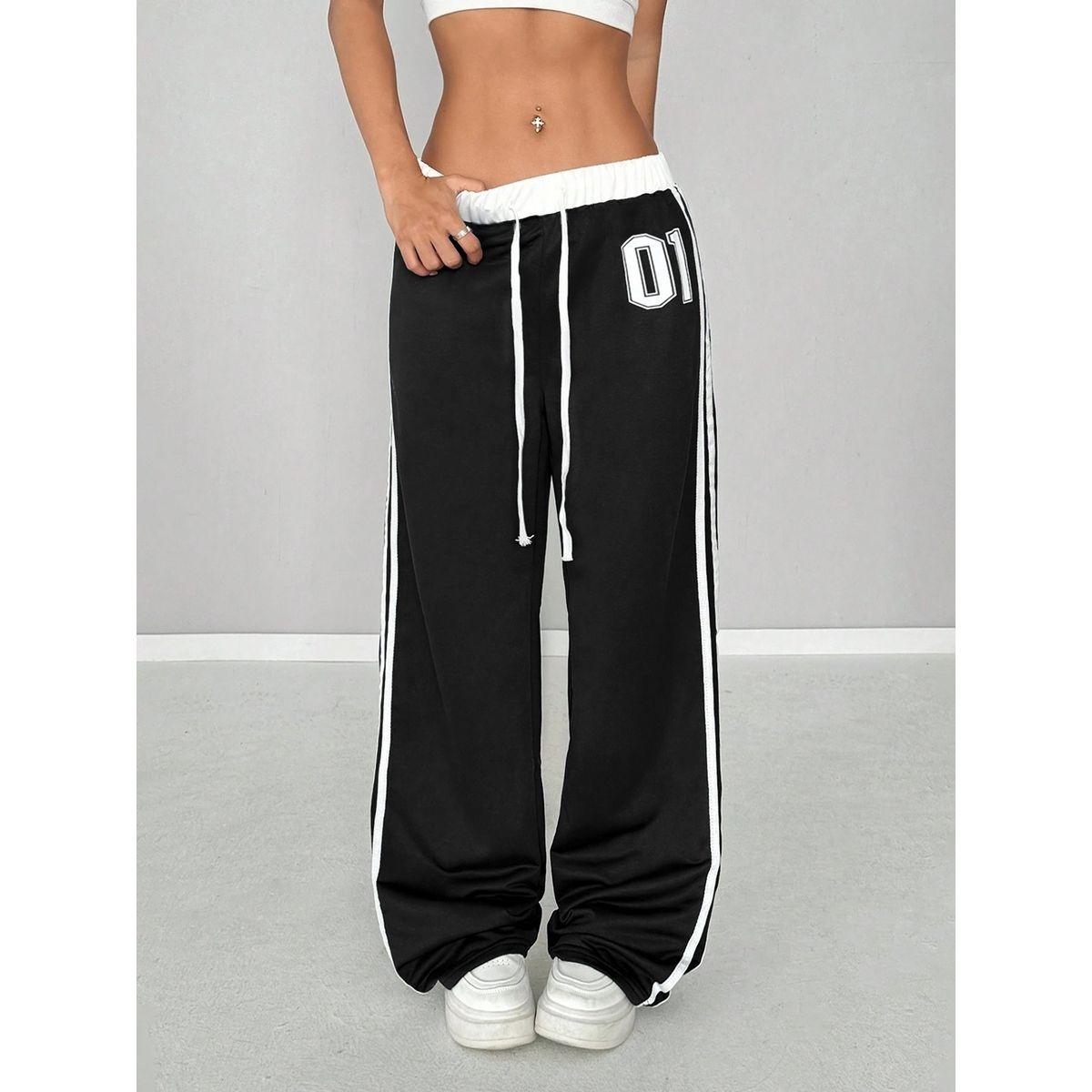 جوغر مخطط بتفاصيل أربطة-women-clothing-bottoms-joggers-image-3
